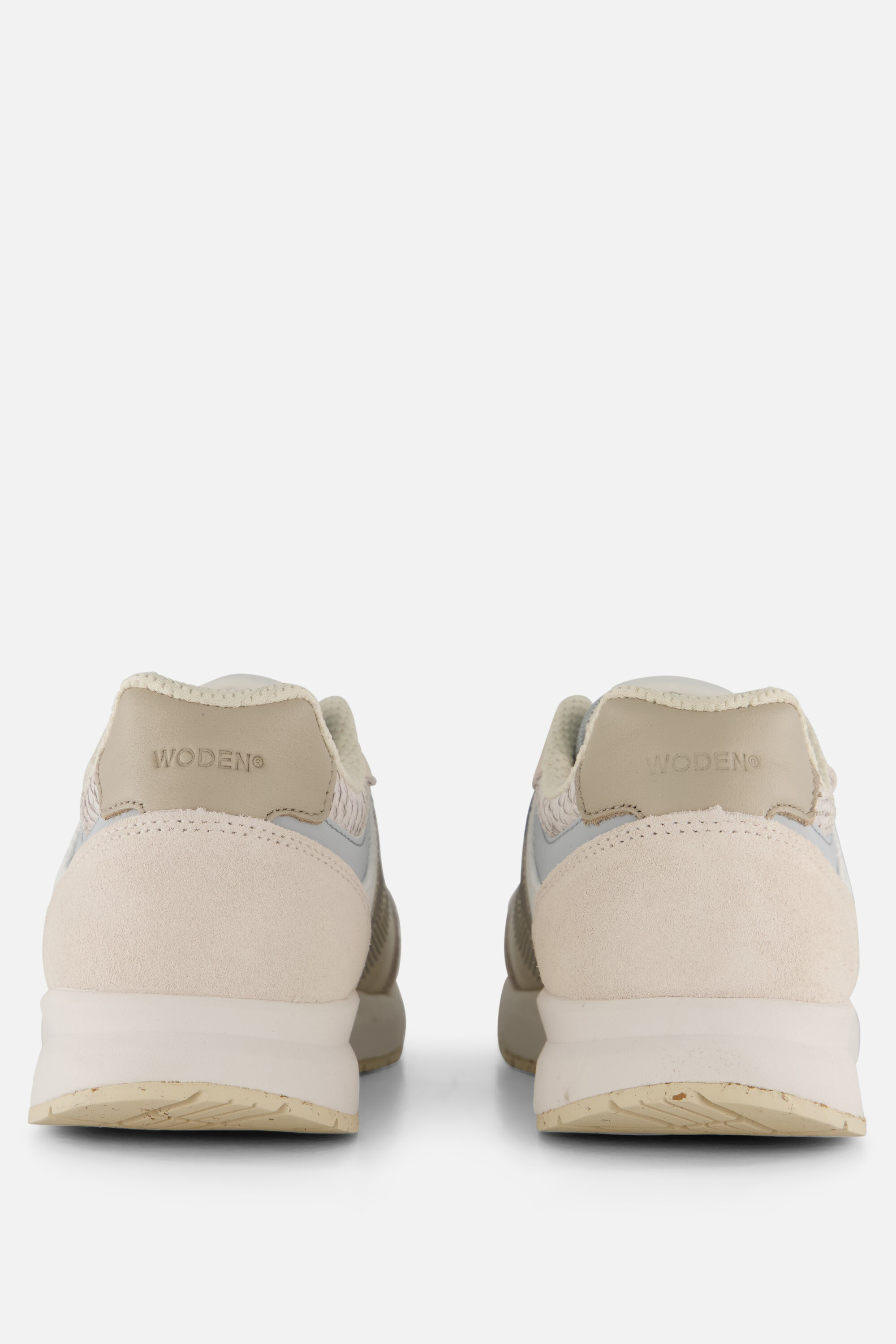 Woden Rigmor Reflective Sneakers beige Suede afbeelding 2