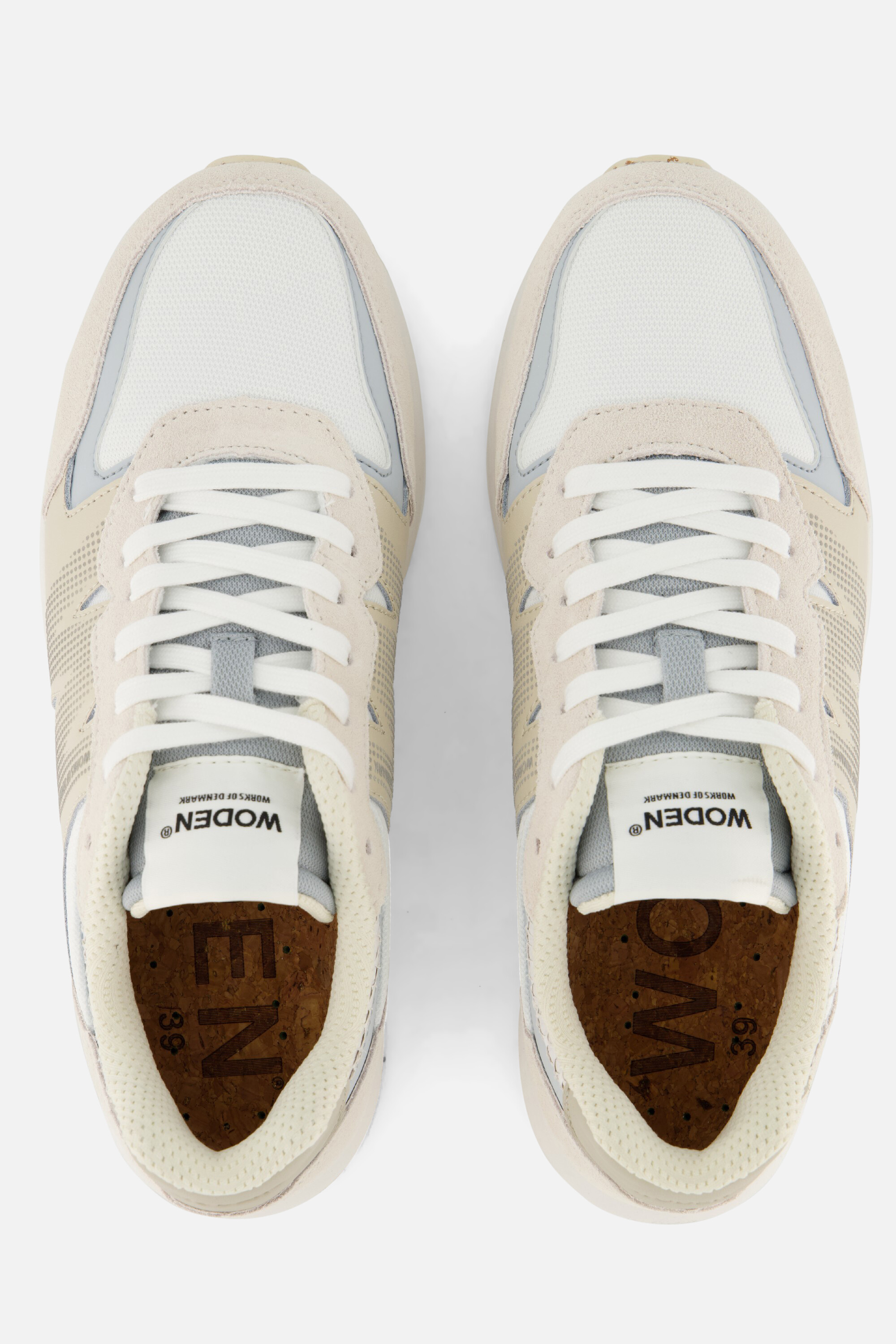 Woden Rigmor Reflective Sneakers beige Suede afbeelding 3