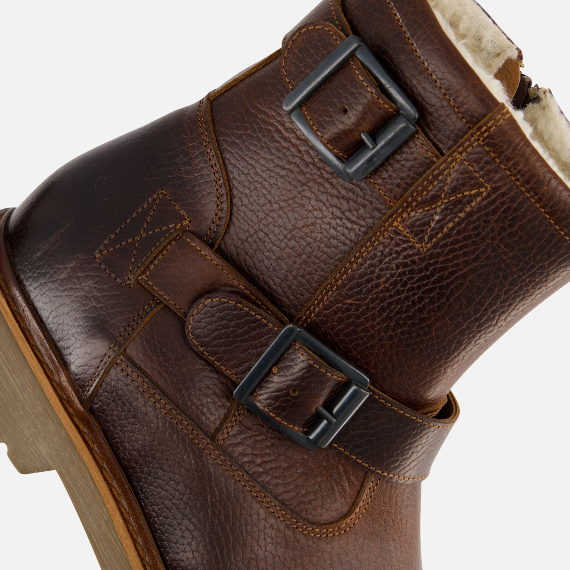 Outfielder Boots bruin Leer afbeelding 4