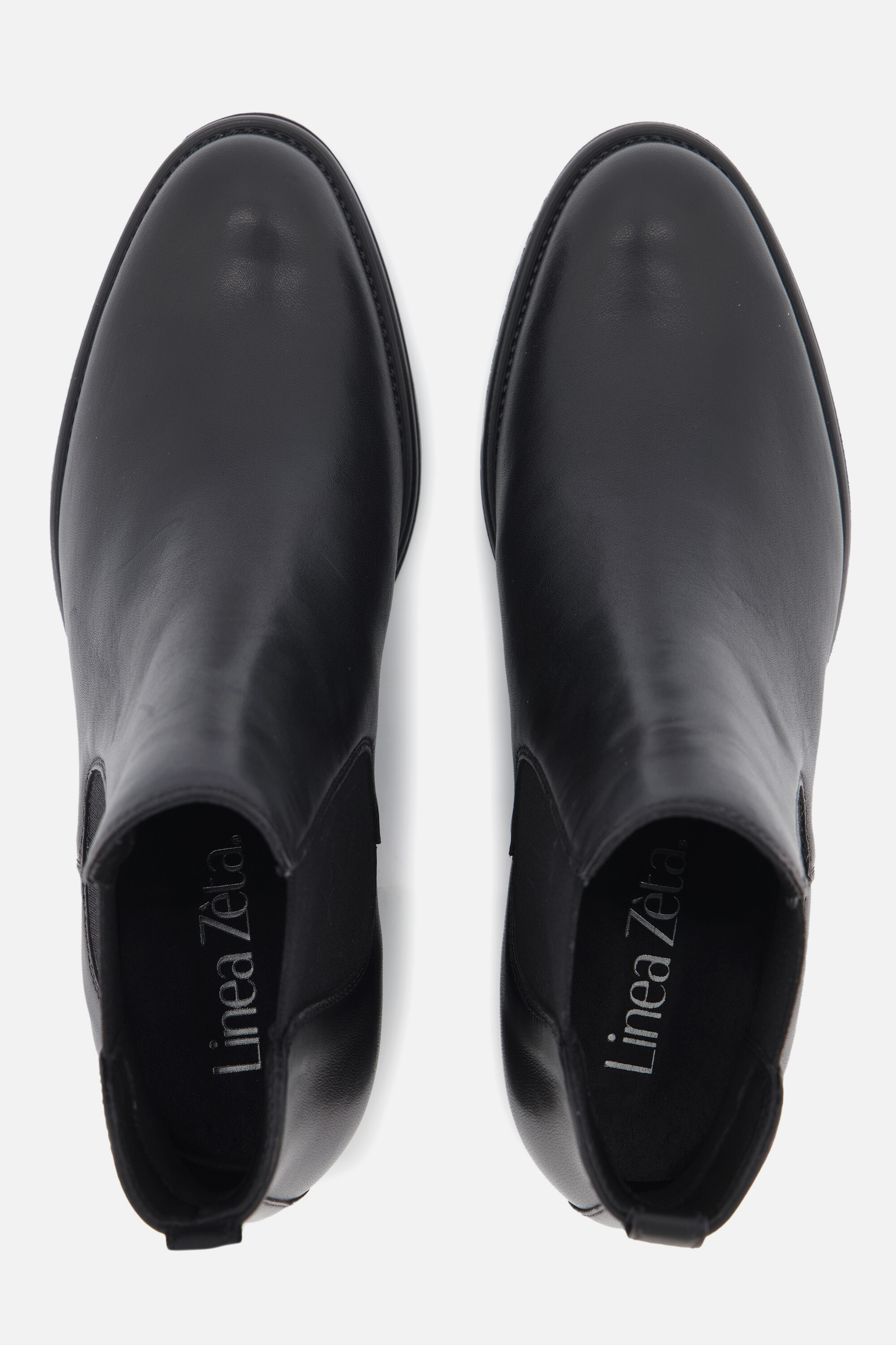 Linea Zeta Chelsea boots zwart Leer afbeelding 2
