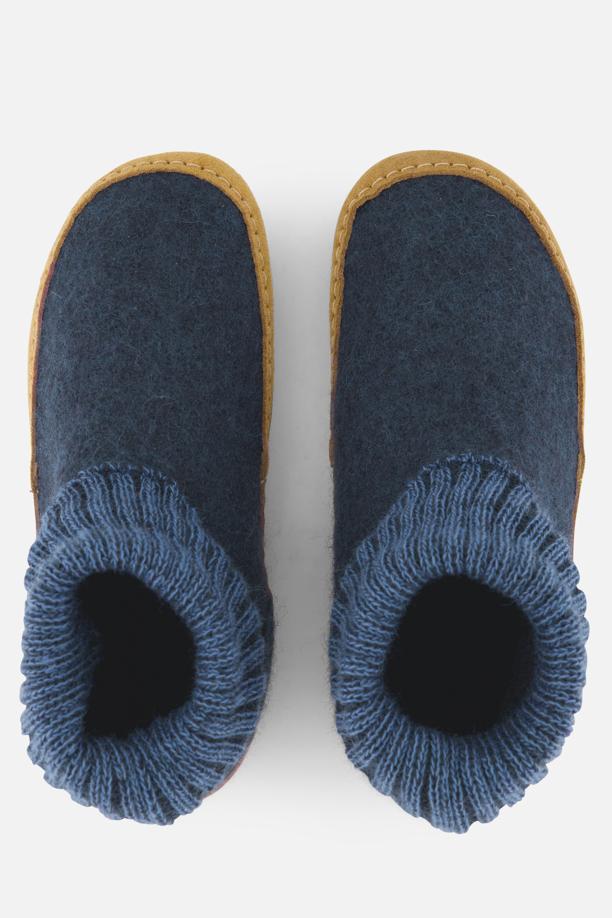 Bergstein Cozy Lux Pantoffels blauw Wol afbeelding 2