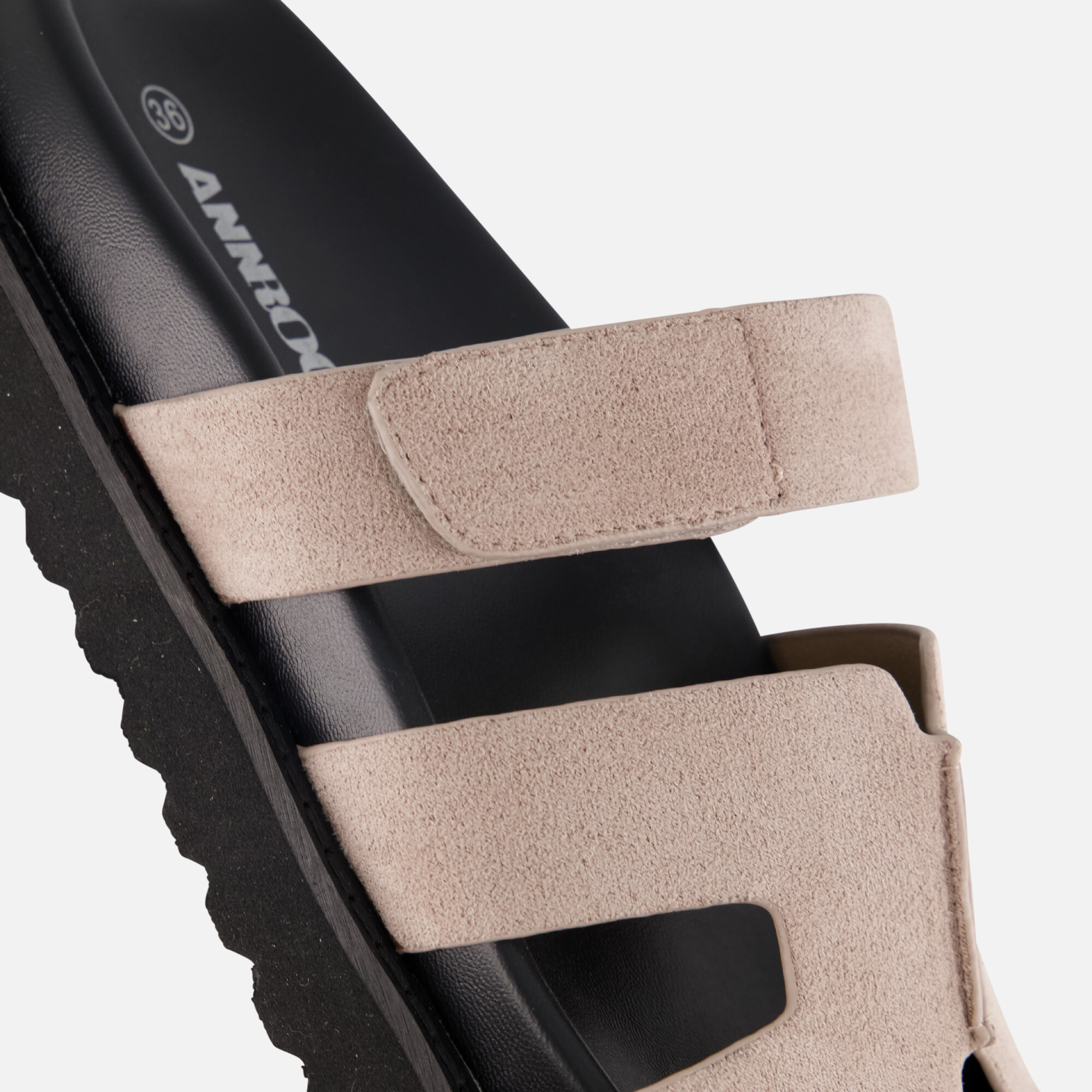 Ann Rocks Sandalen taupe Pu afbeelding 4