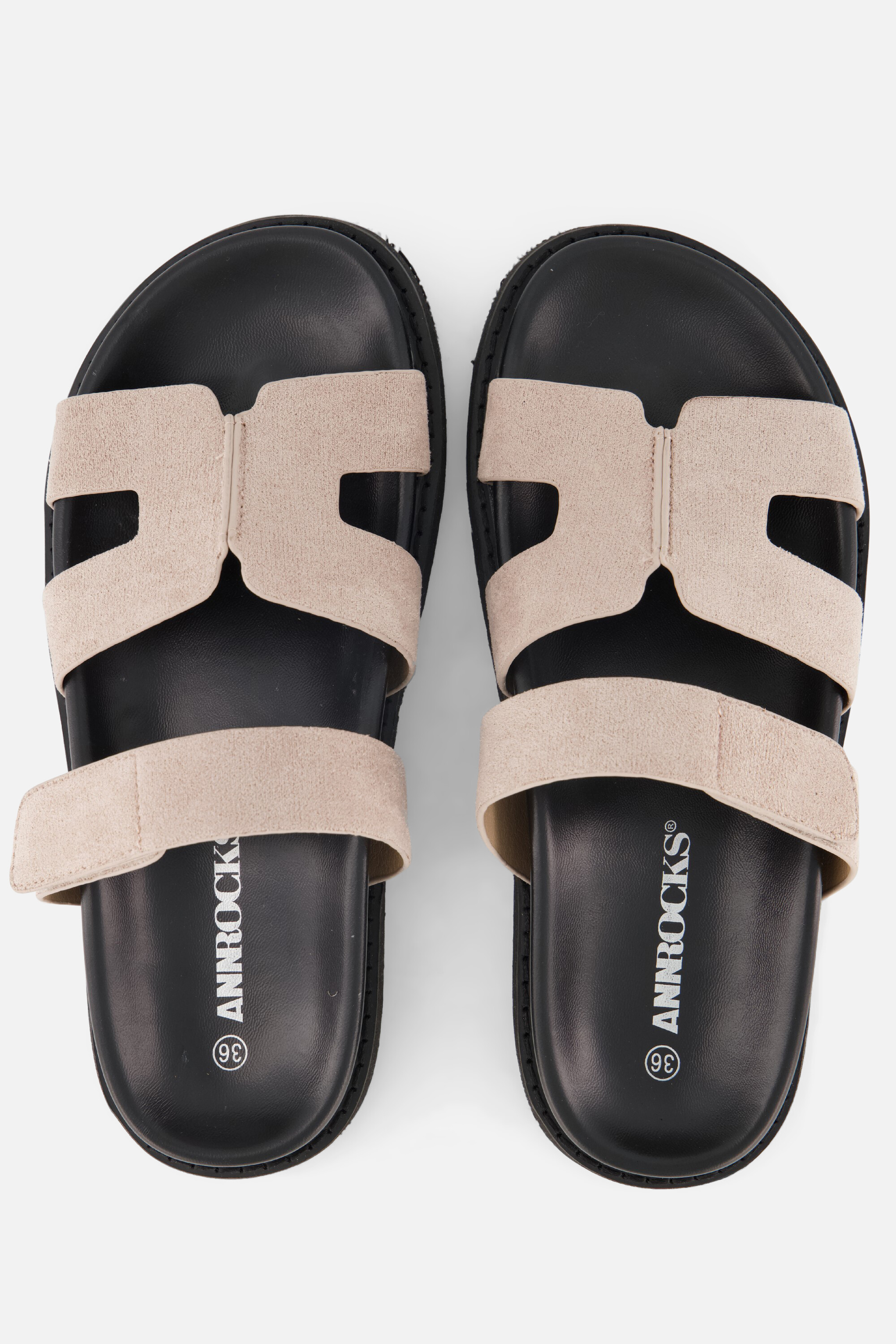 Ann Rocks Sandalen taupe Pu afbeelding 2