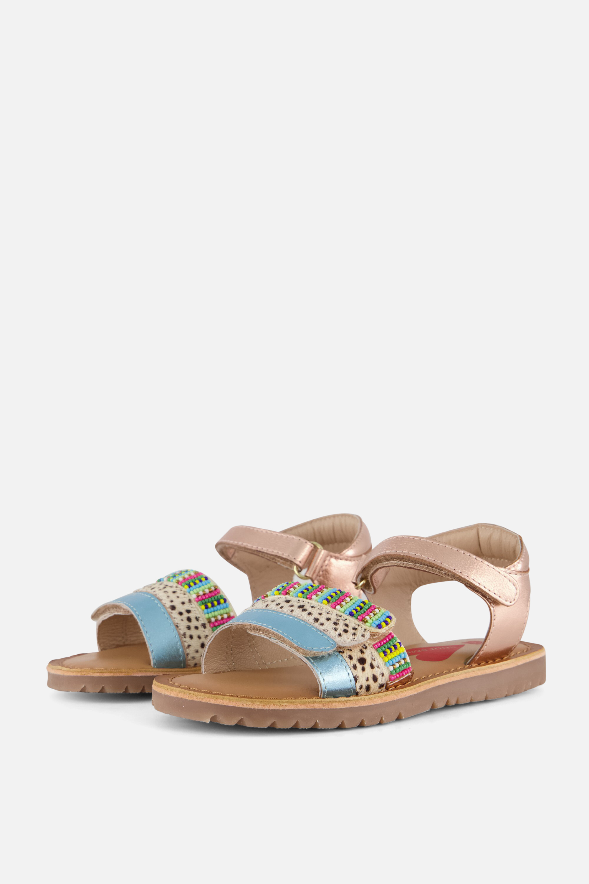 Shoesme Animal Sandalen roze Leer