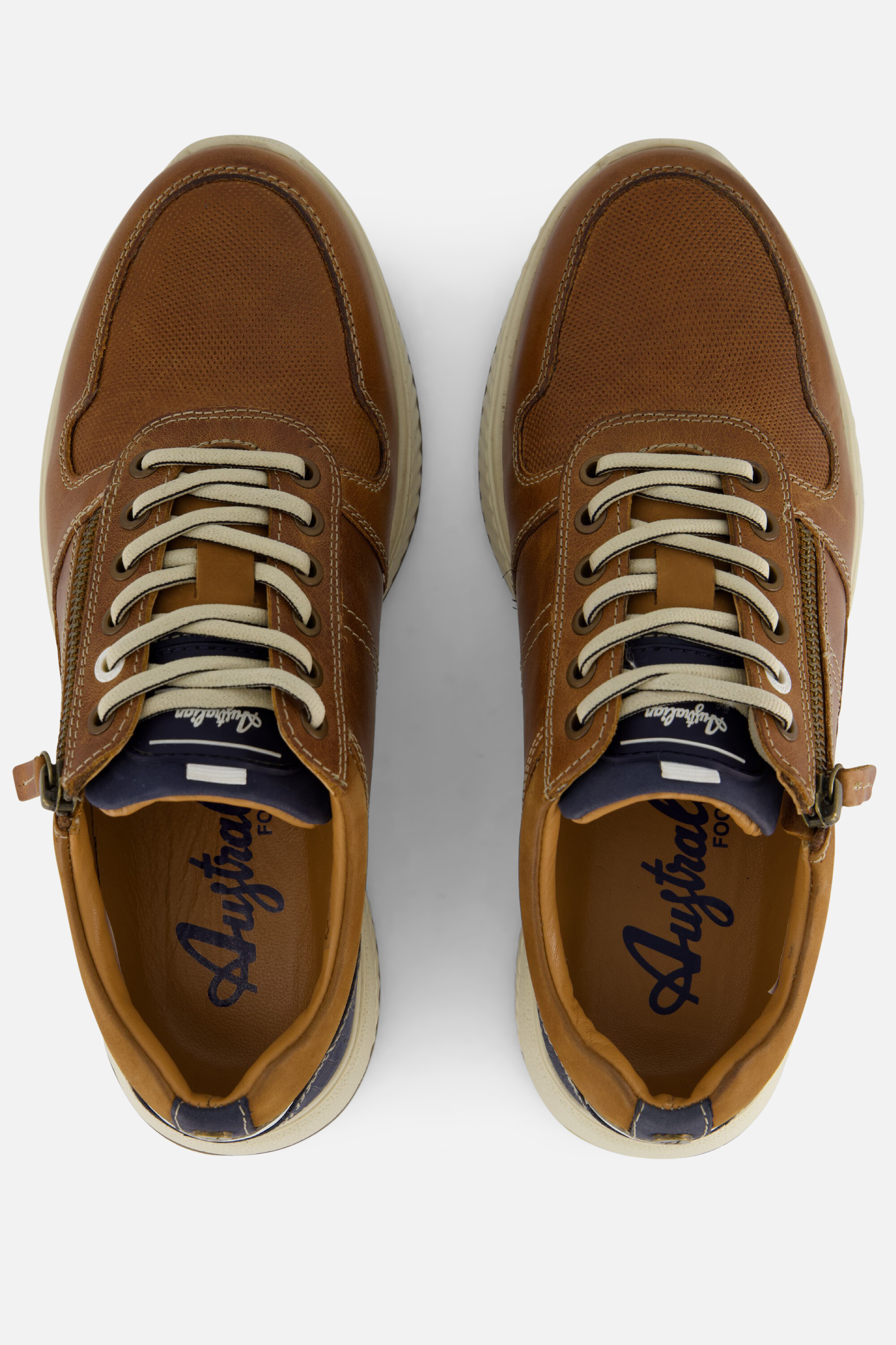 Australian Hurricane Sneakers cognac Leer afbeelding 2