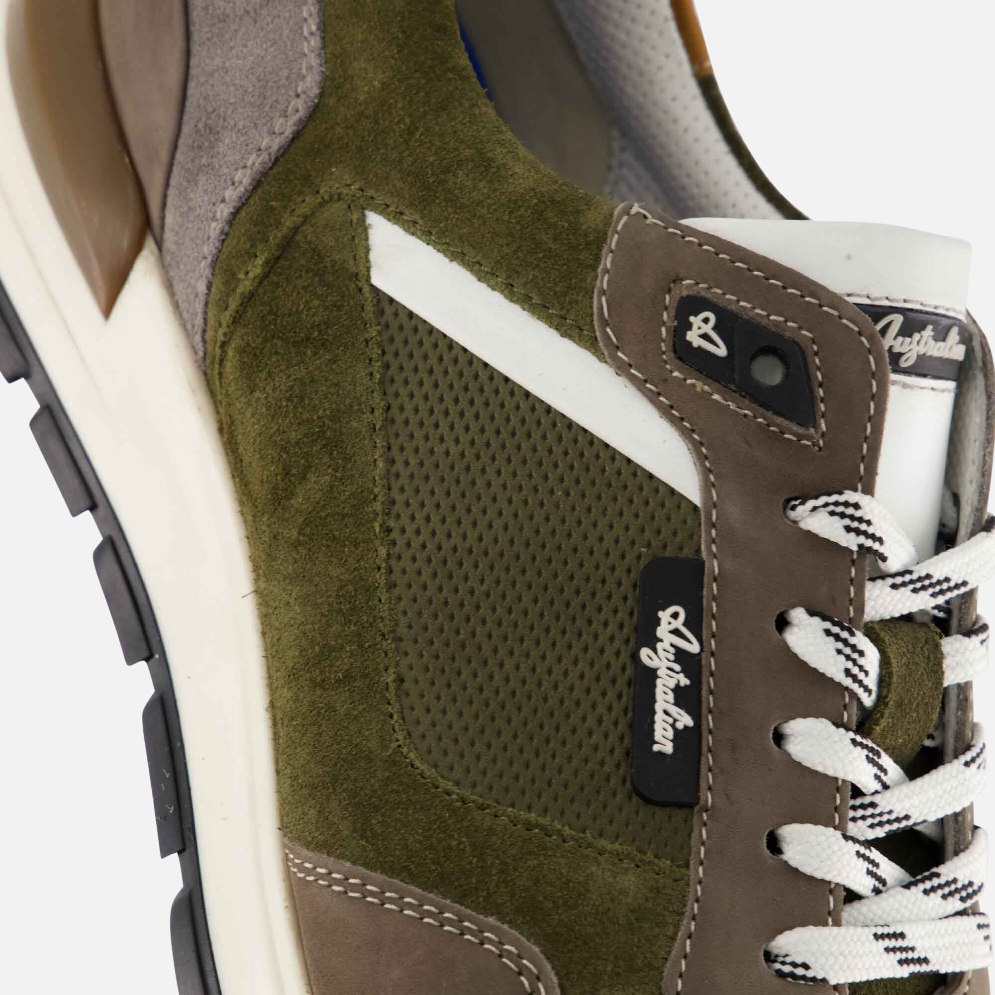 Australian Novecento Sneakers groen Leer afbeelding 4
