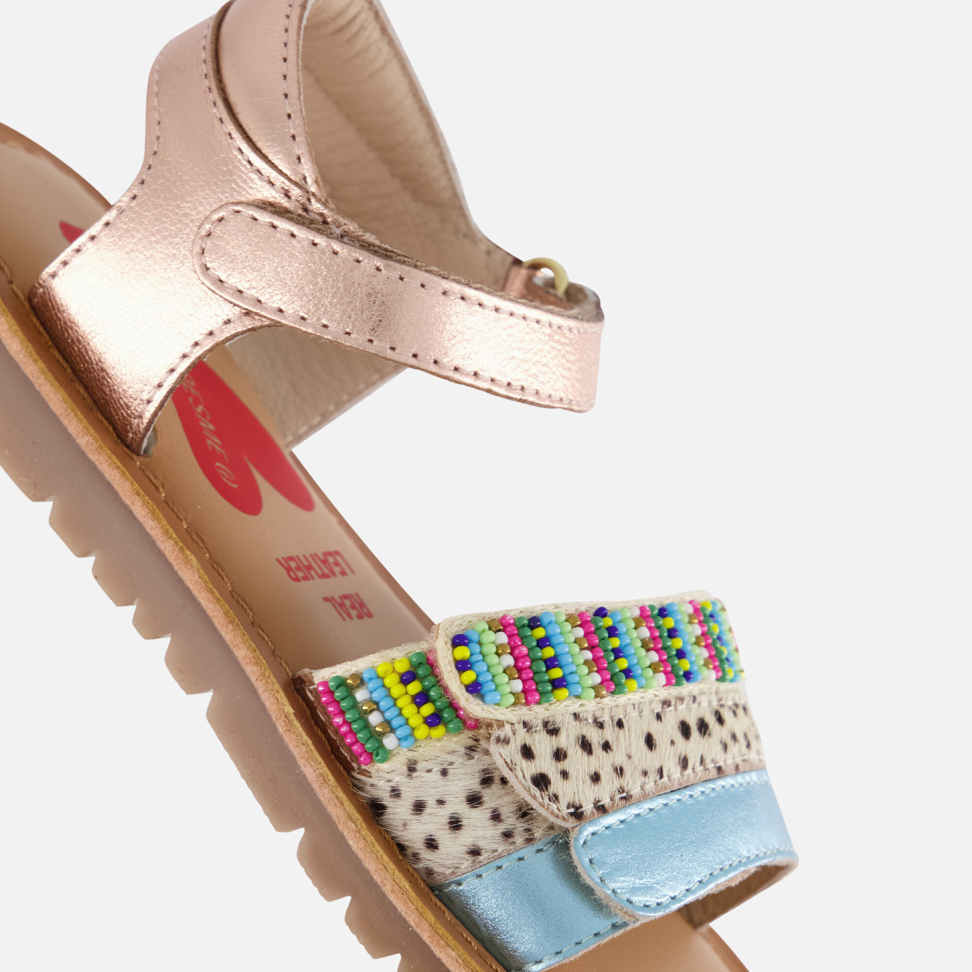 Shoesme Animal Sandalen roze Leer afbeelding 3