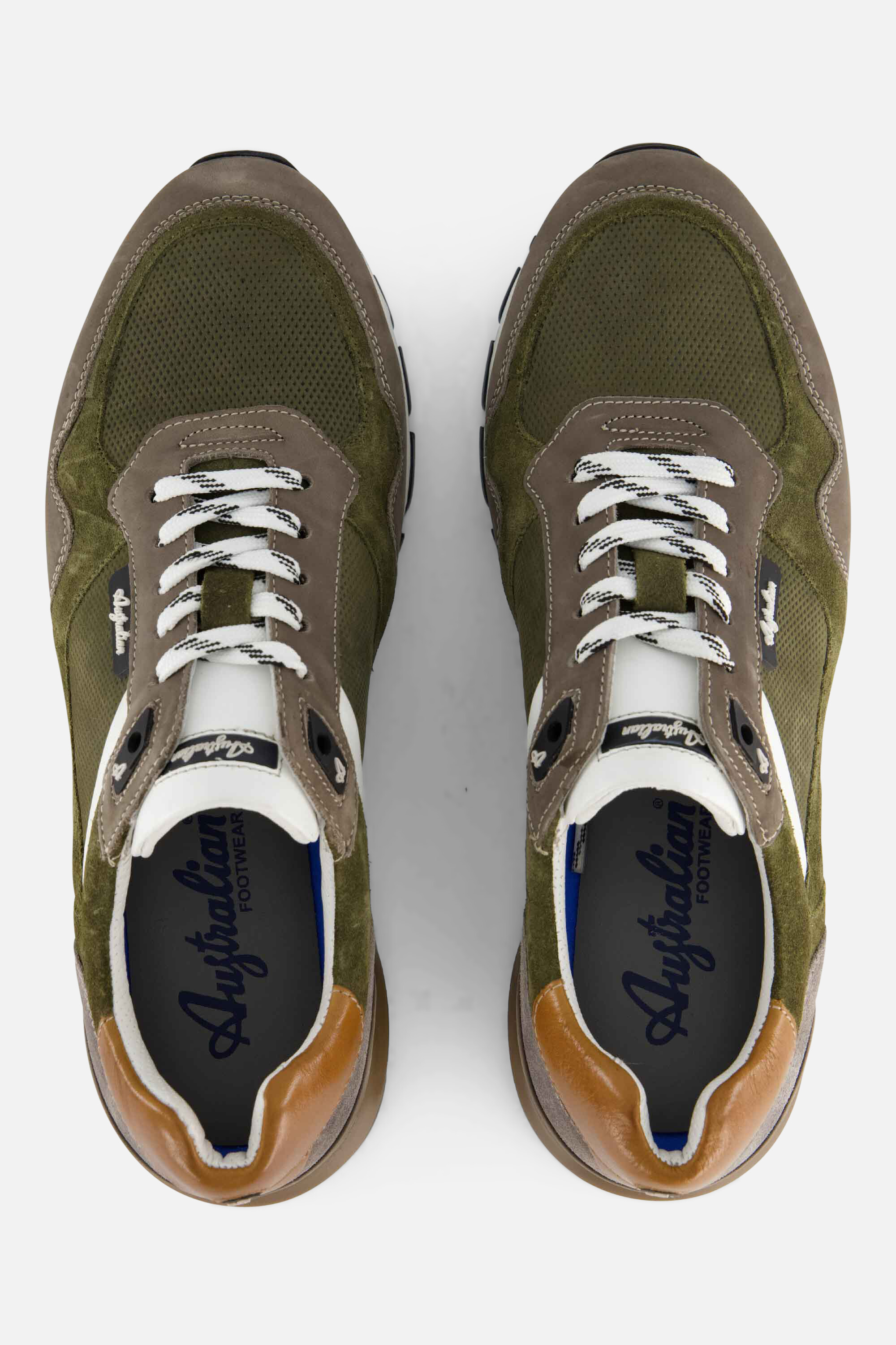 Australian Novecento Sneakers groen Leer afbeelding 2
