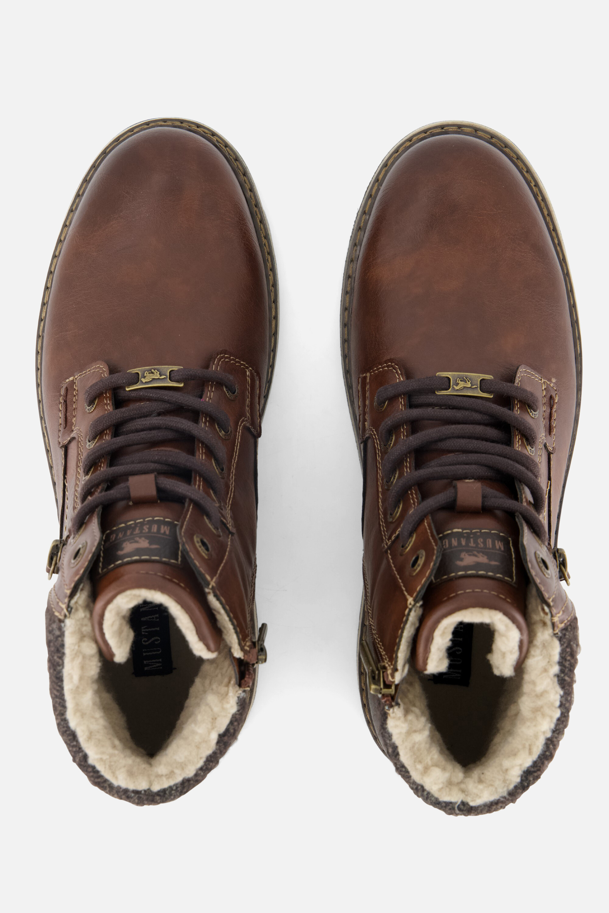 Mustang Veterboots cognac Pu afbeelding 2