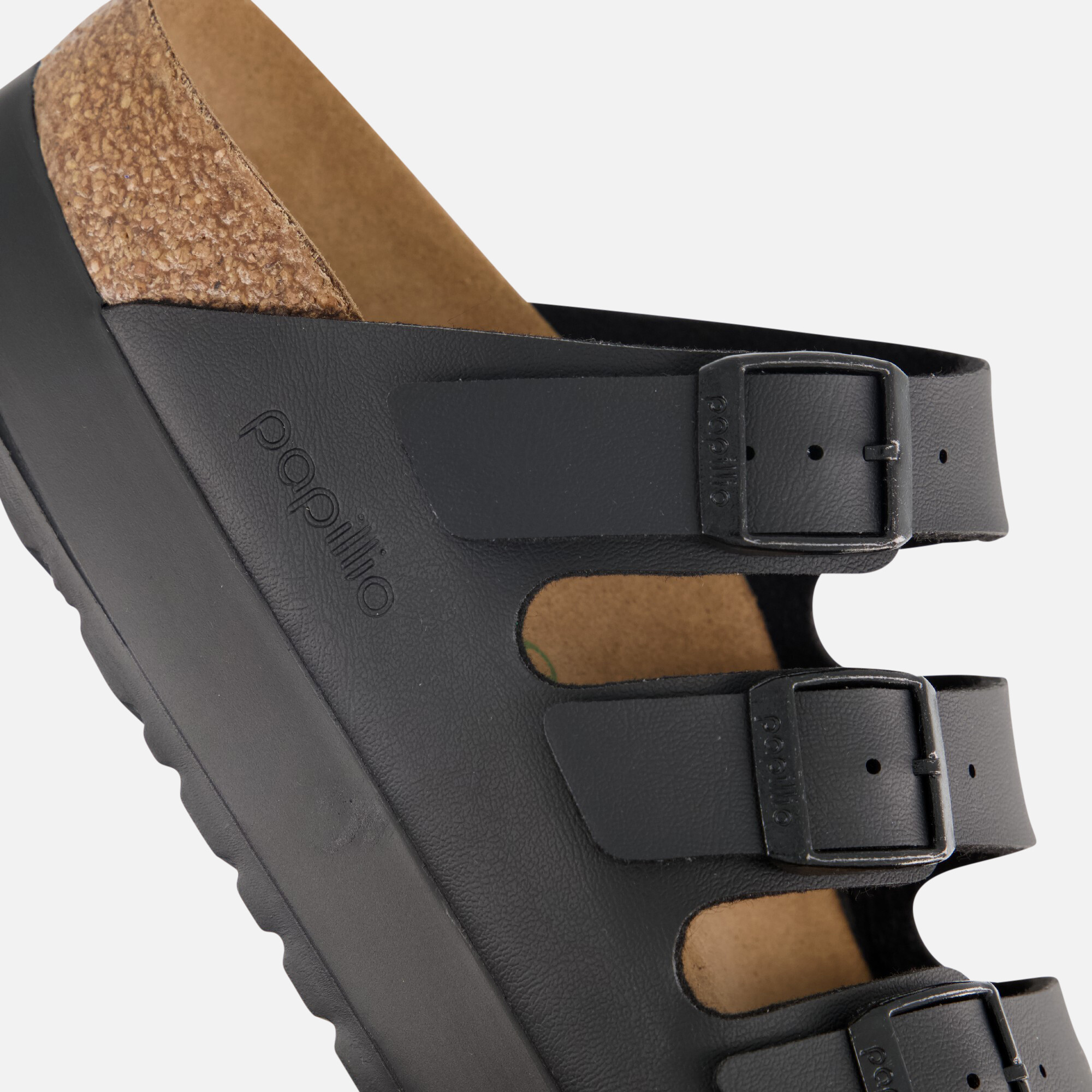 Papillio Birkenstock Florida Slippers zwart afbeelding 4