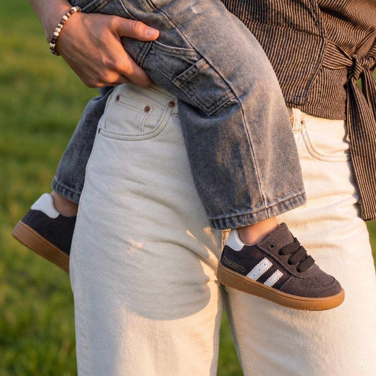 Shoesme Shoesme Sneakers Donker grijs Suède