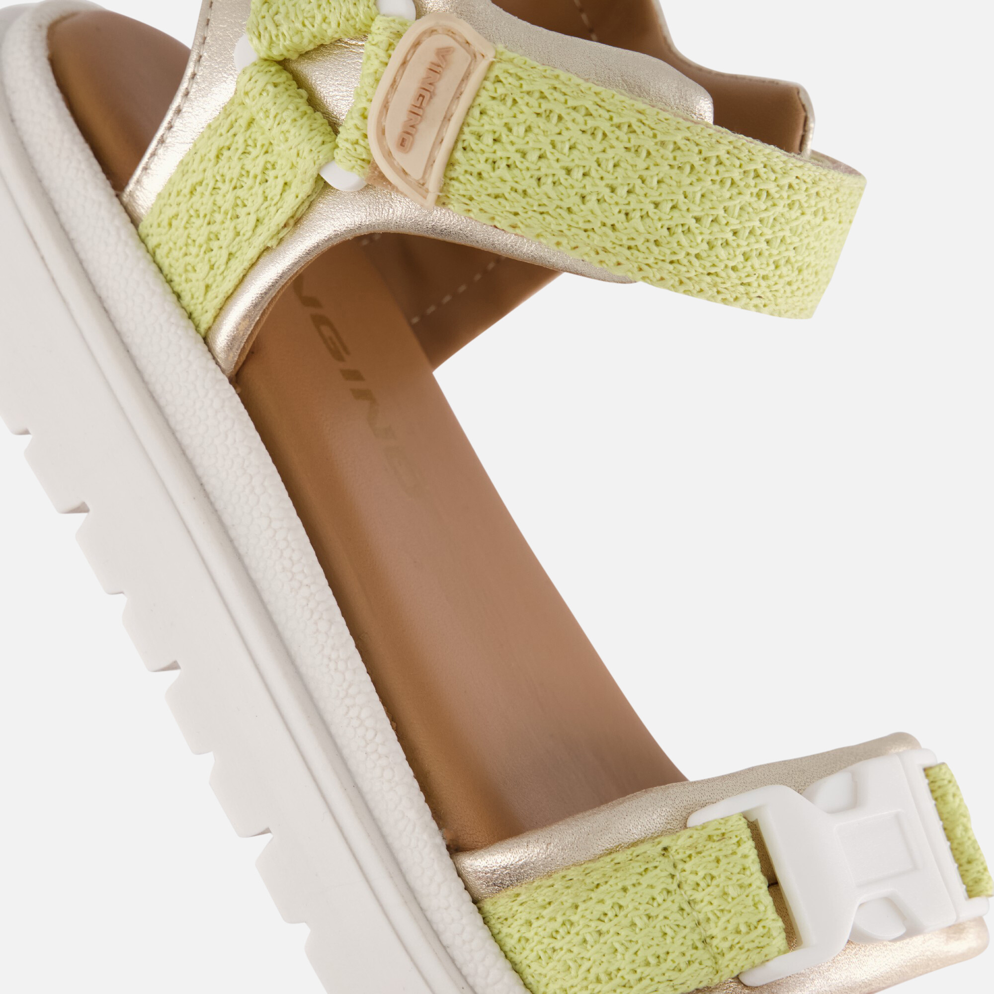 Vingino Sandalen beige Textiel afbeelding 3