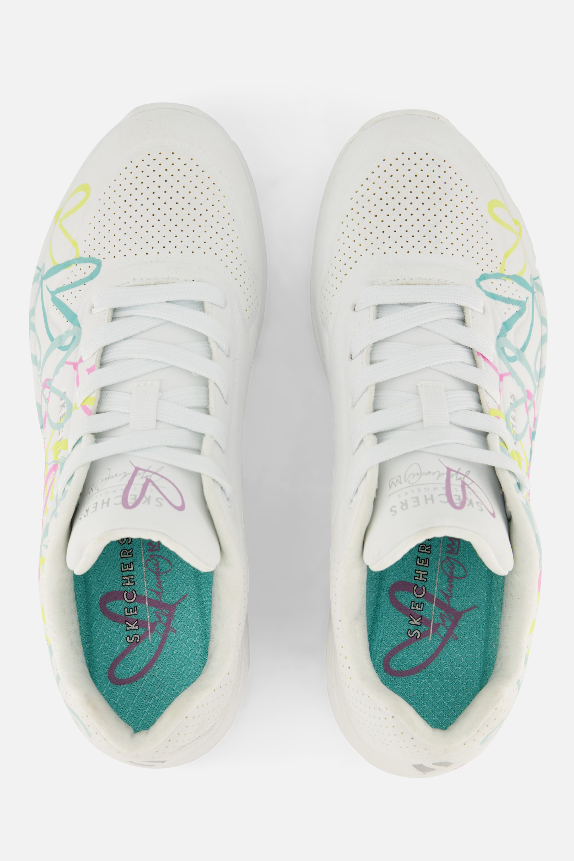 Skechers Uno Changed Love Sneakers wit afbeelding 3