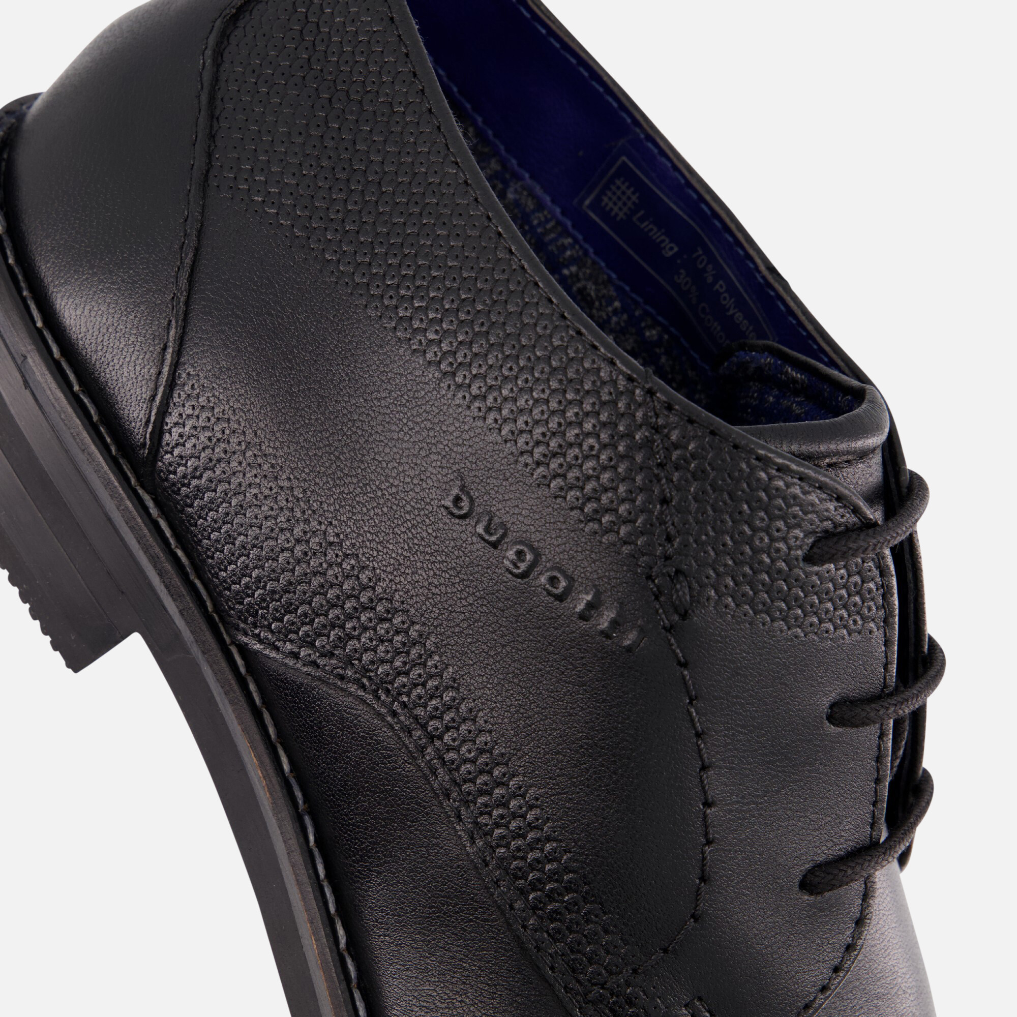 Bugatti Veterschoenen zwart Leer afbeelding 4