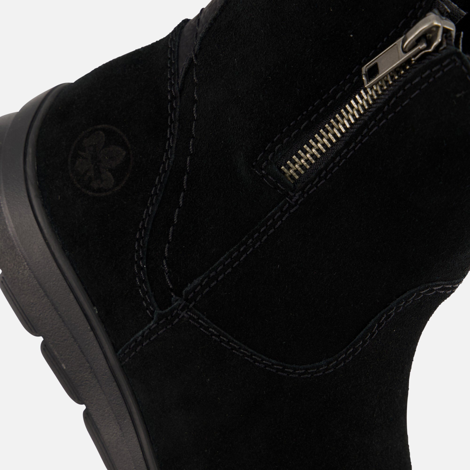 Rieker Tex Enkellaarsjes zwart Suede afbeelding 4