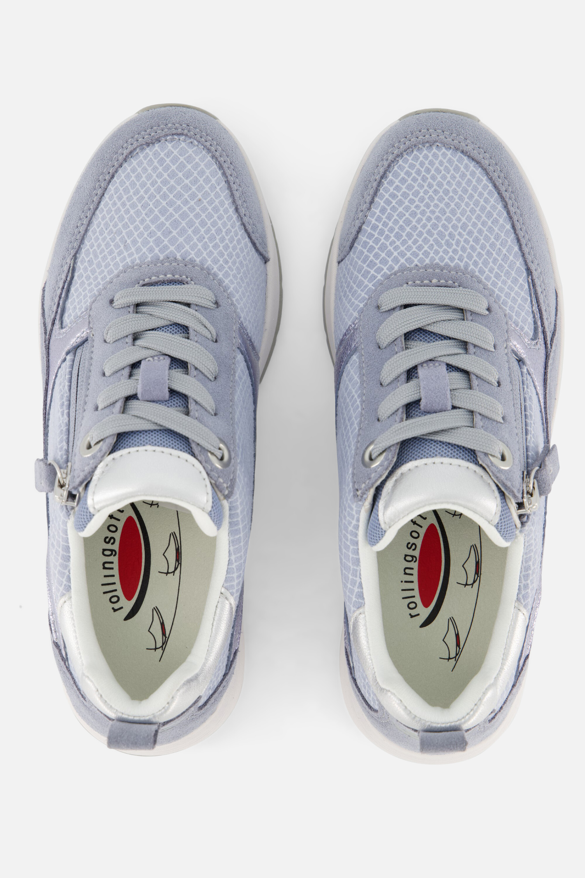 Gabor Rollingsoft Sneakers blauw Nubuck afbeelding 2