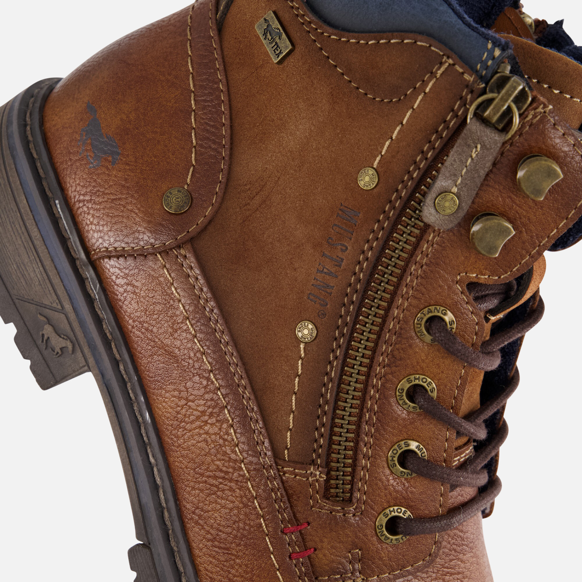 Mustang Veterboots bruin Pu afbeelding 4
