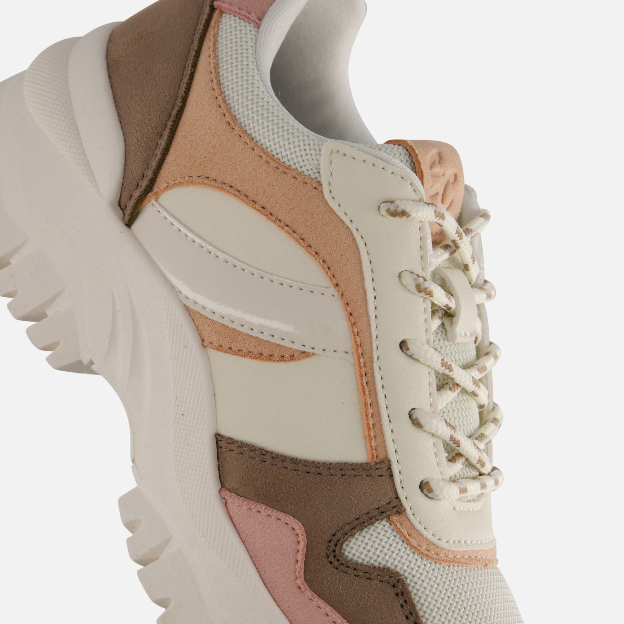 Supercracks Sneakers taupe Pu afbeelding 4