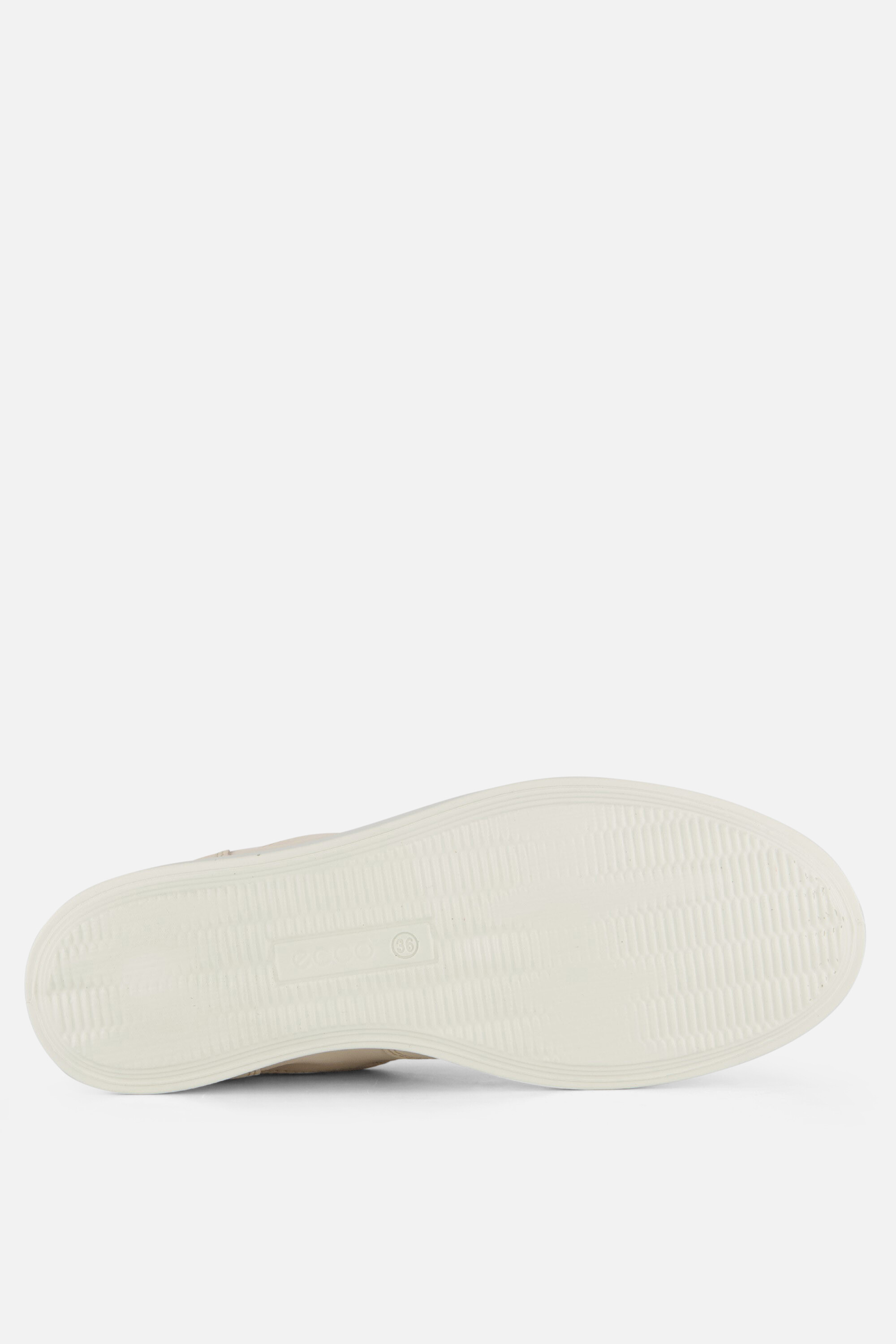 Ecco Leisure Sneakers Beige Leer afbeelding 3