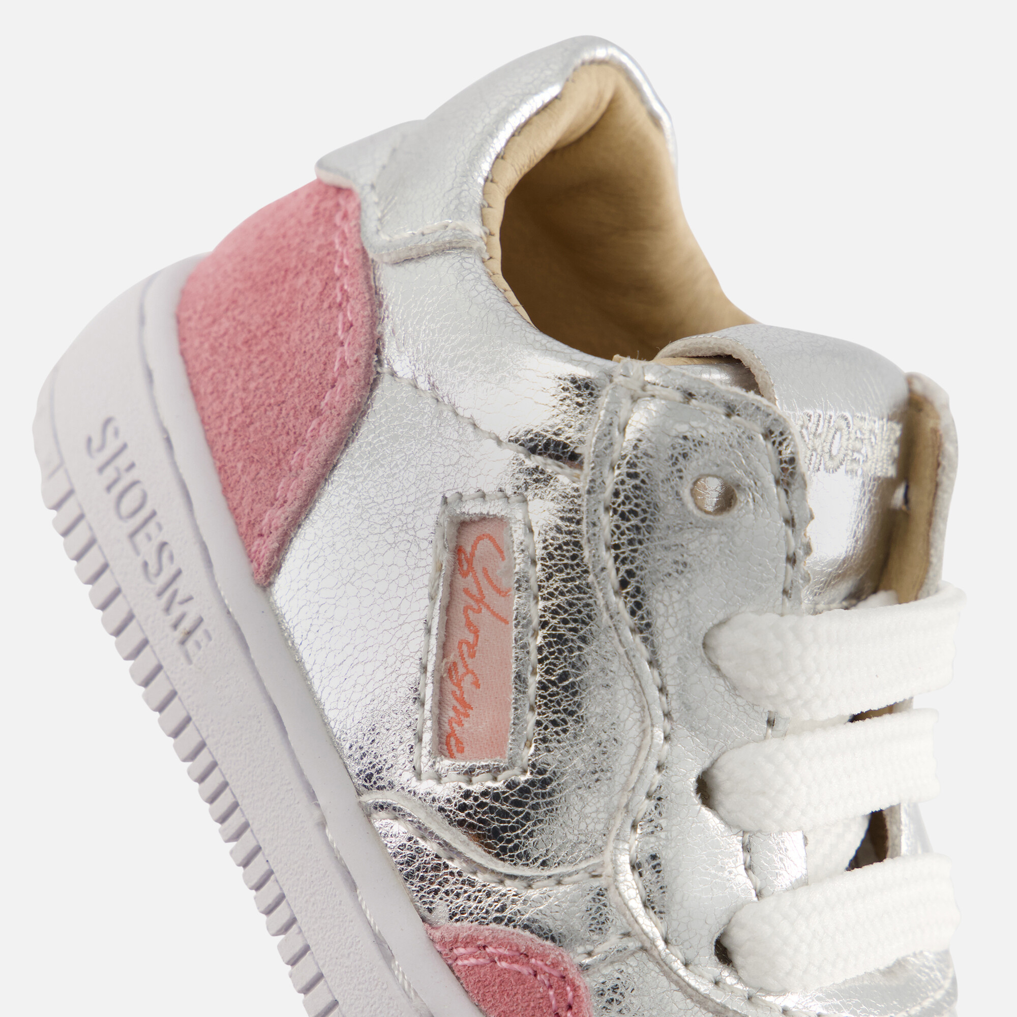 Shoesme Babyschoenen zilver Leer afbeelding 4