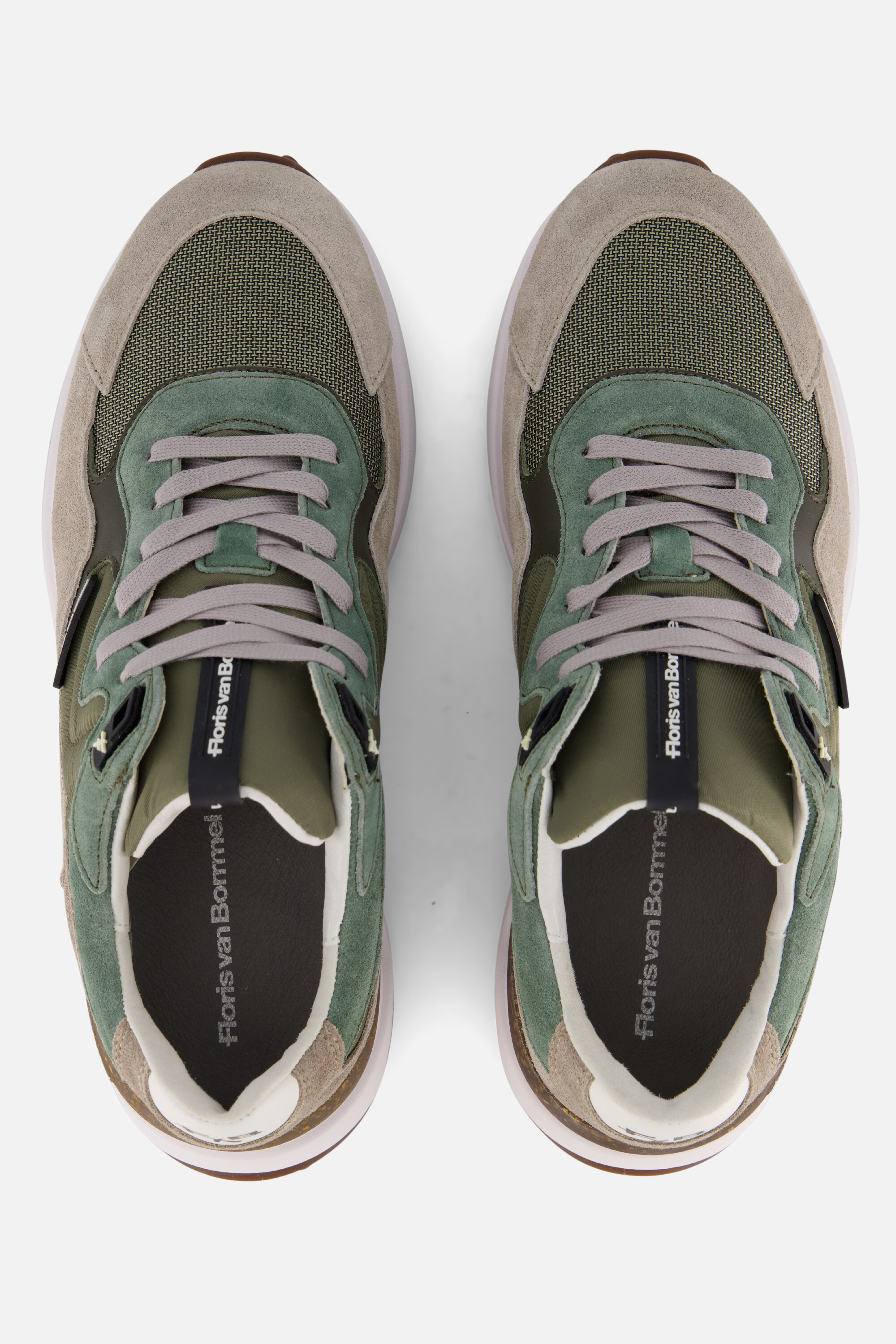 Floris van Bommel Noppi 20.06 Sneakers groen Suede afbeelding 2