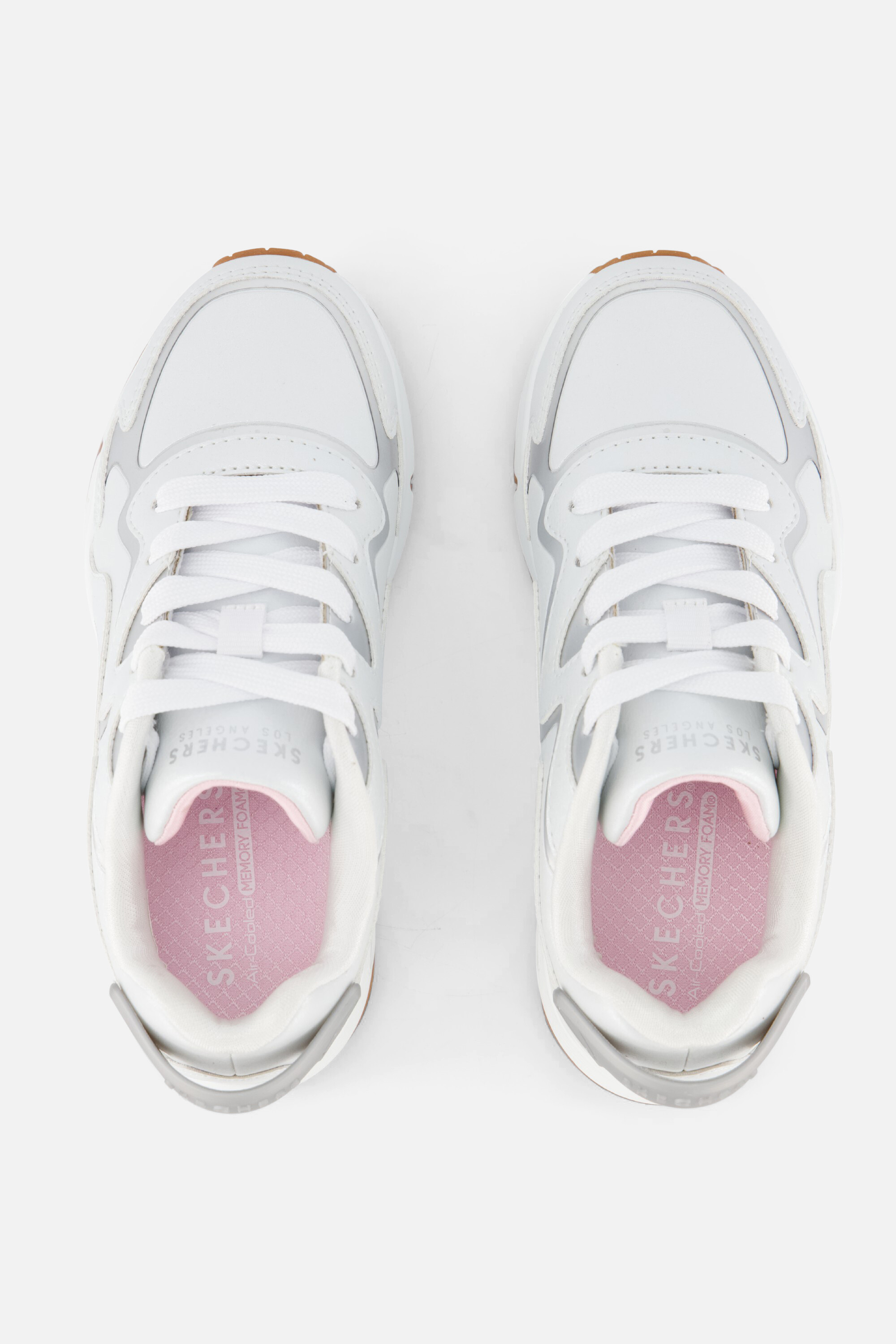 Skechers Uno Gen1 Wavy Shimmer Sneakers wit afbeelding 3