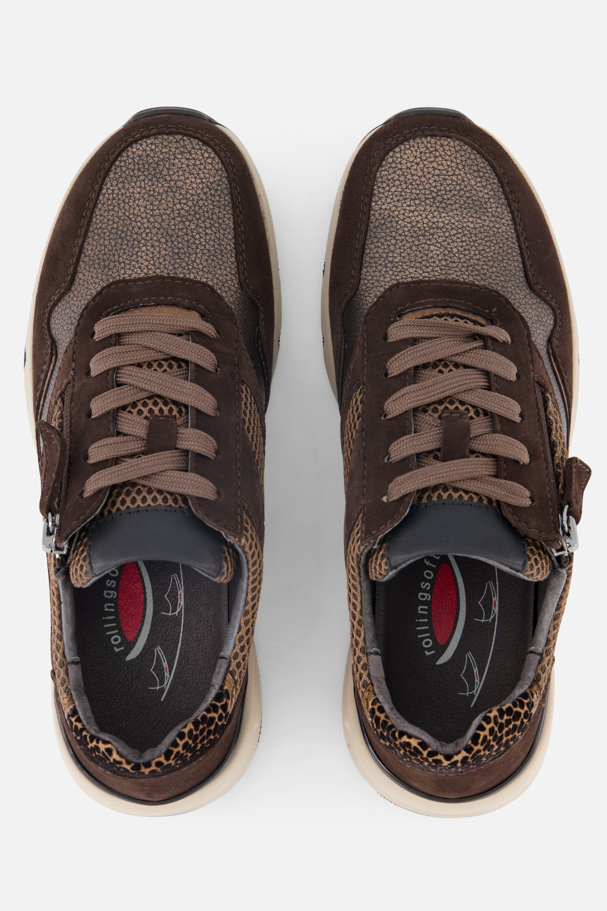 Gabor Rollingsoft Sneakers brons Leer afbeelding 2