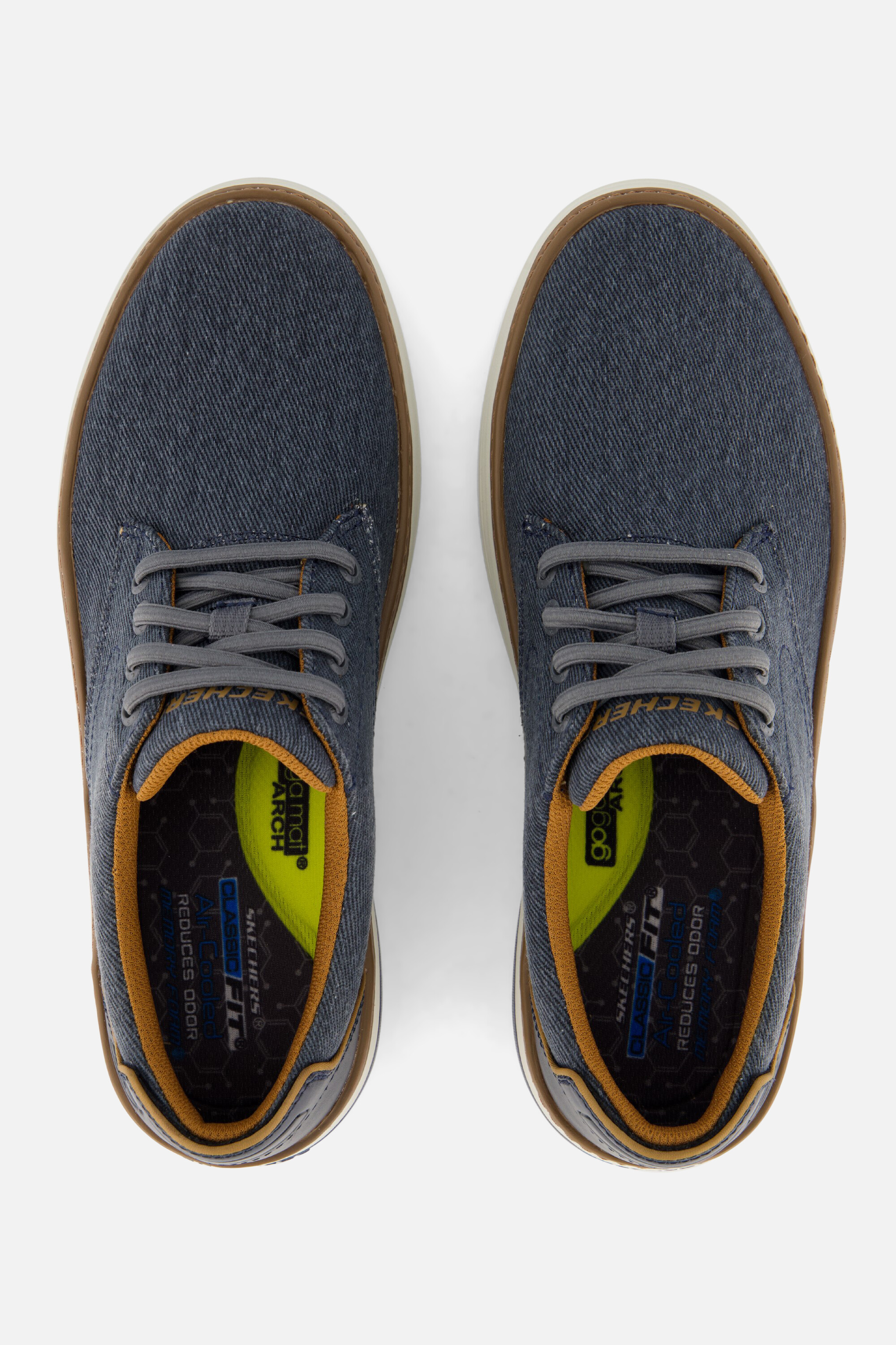 Skechers Hyland Ratner Sneakers blauw Canvas afbeelding 3