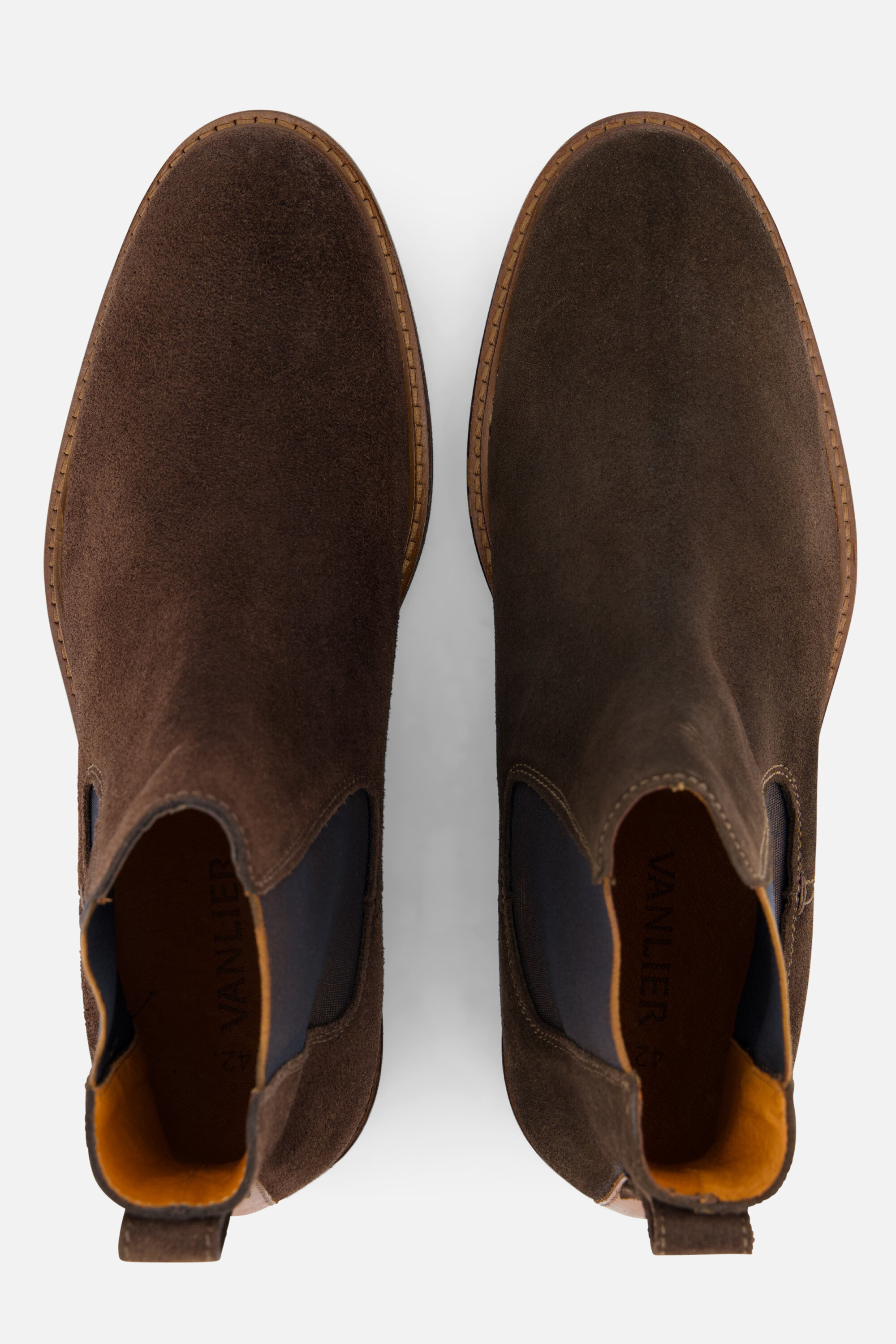 Van Lier Rigi Chelsea boots bruin Suede afbeelding 2
