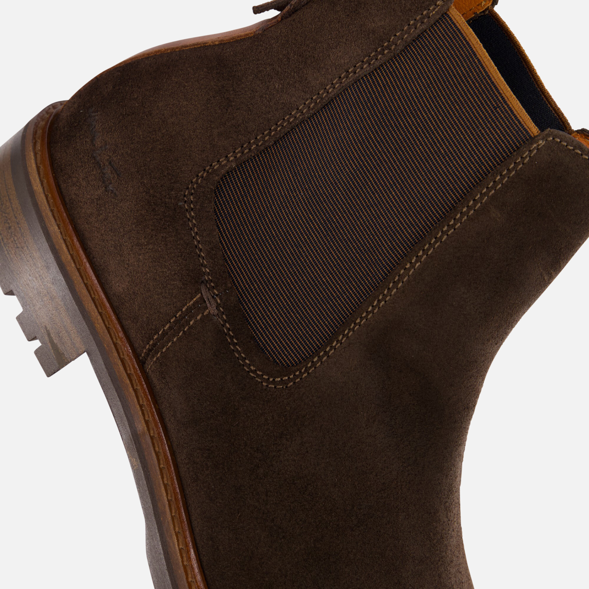 Van Lier Rigi Chelsea boots bruin Suede afbeelding 4