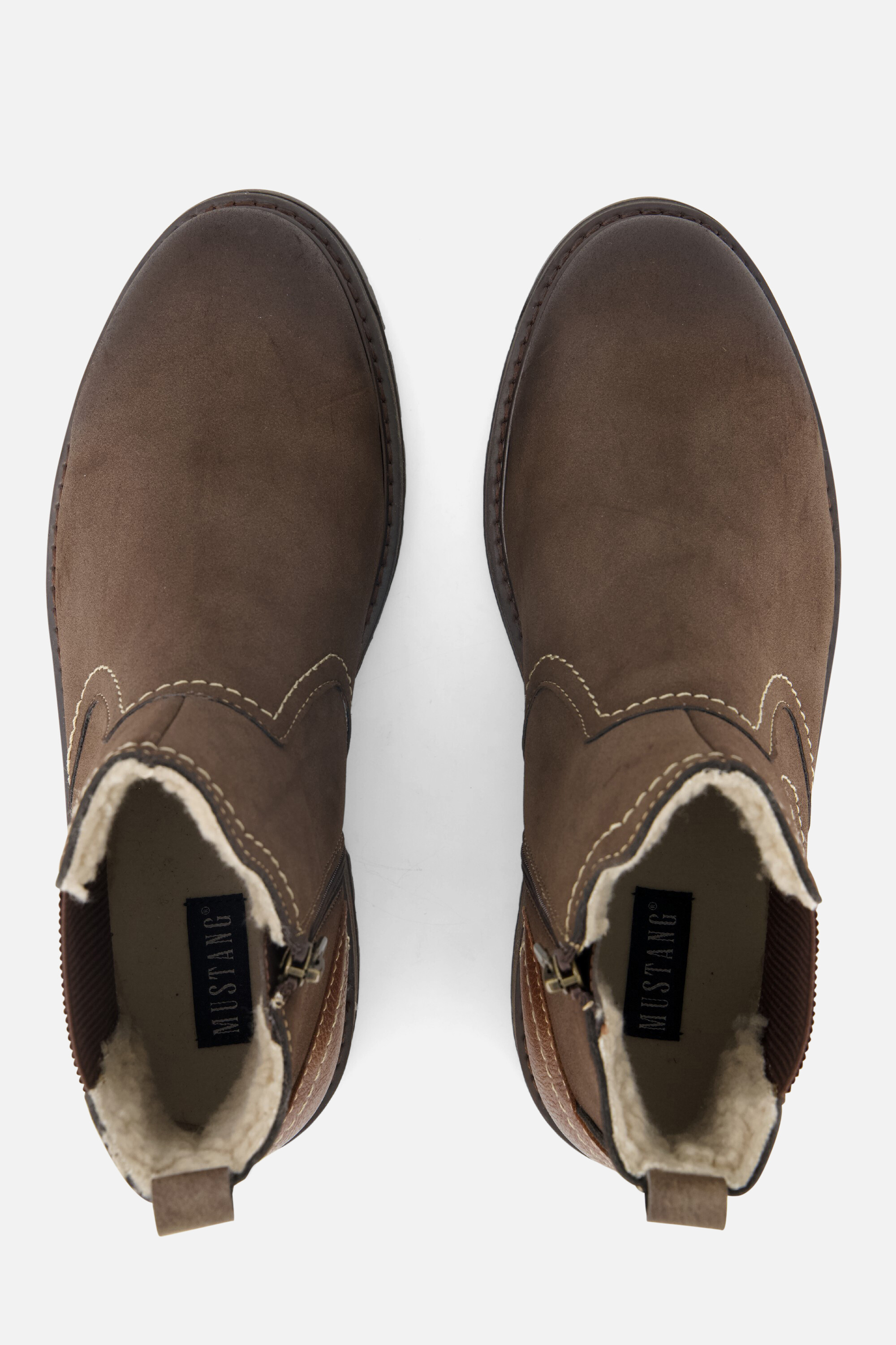 Mustang Chelsea boots bruin Pu afbeelding 2