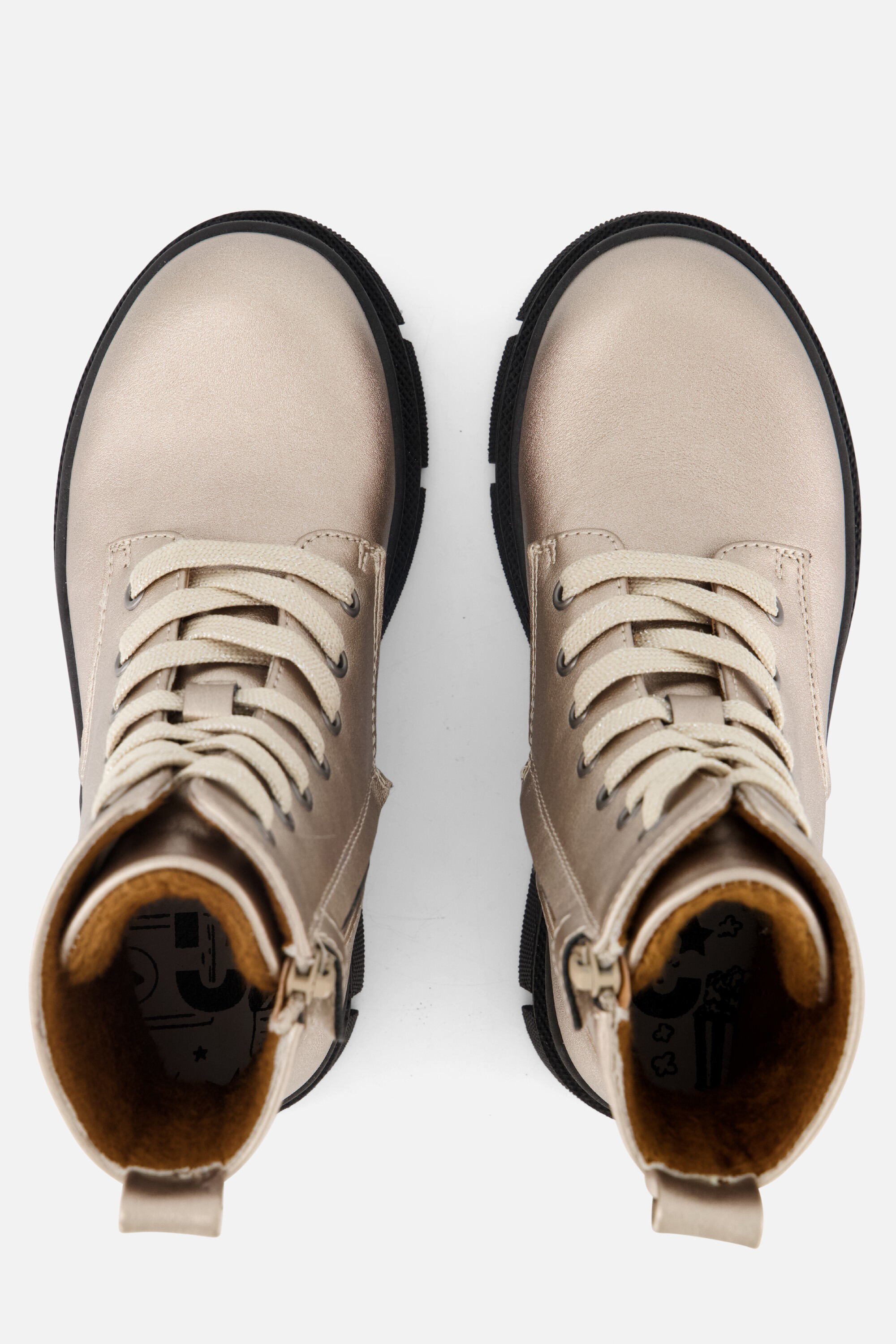 Muyters Veterboots goud Synthetisch afbeelding 3