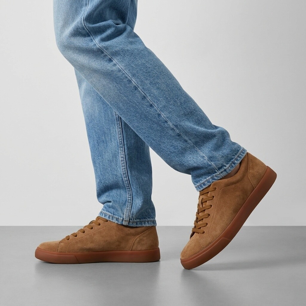ECCO Soft 10 Sneakers bruin Suéde