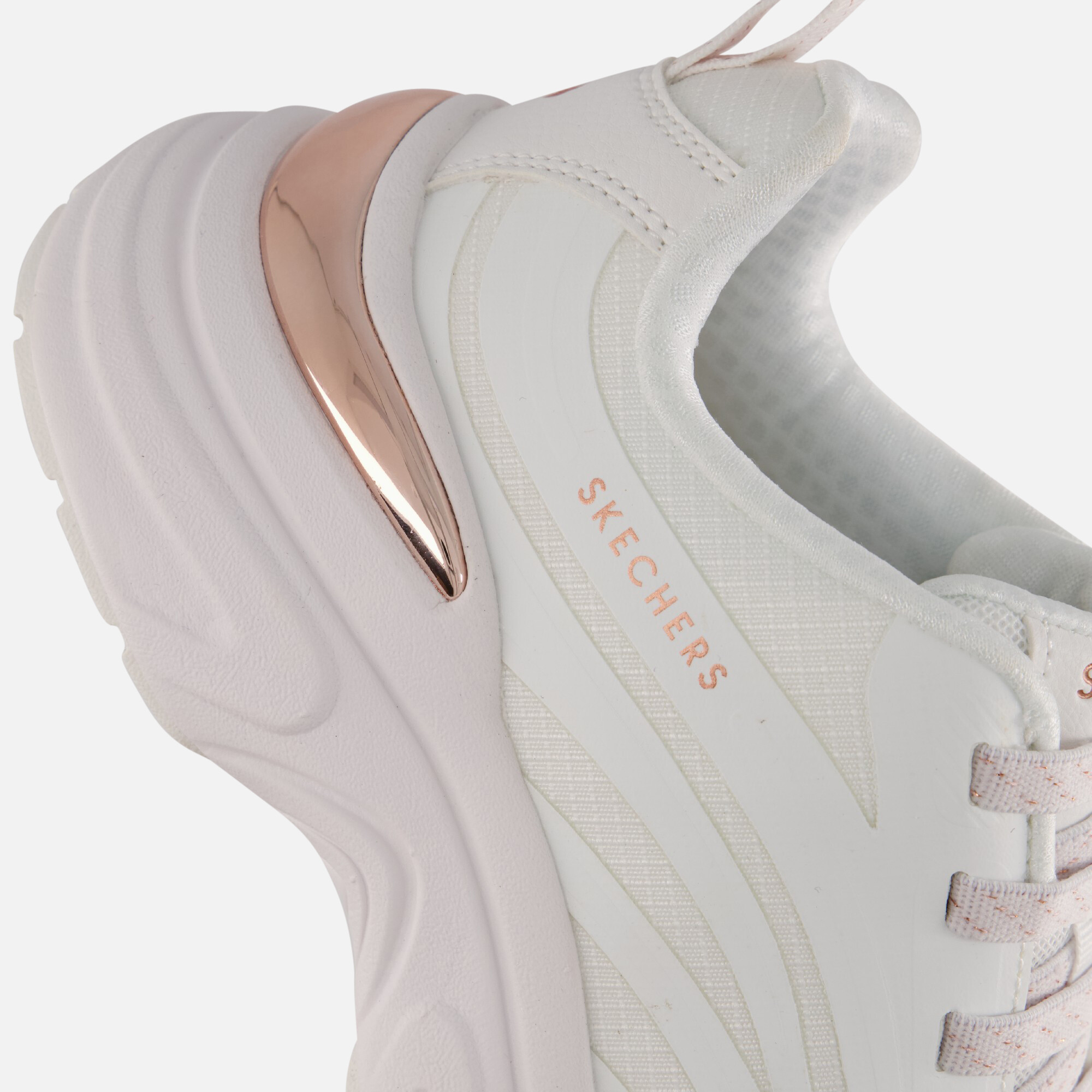 Skechers Hazel Metallic Sneakers wit Synthetisch afbeelding 4