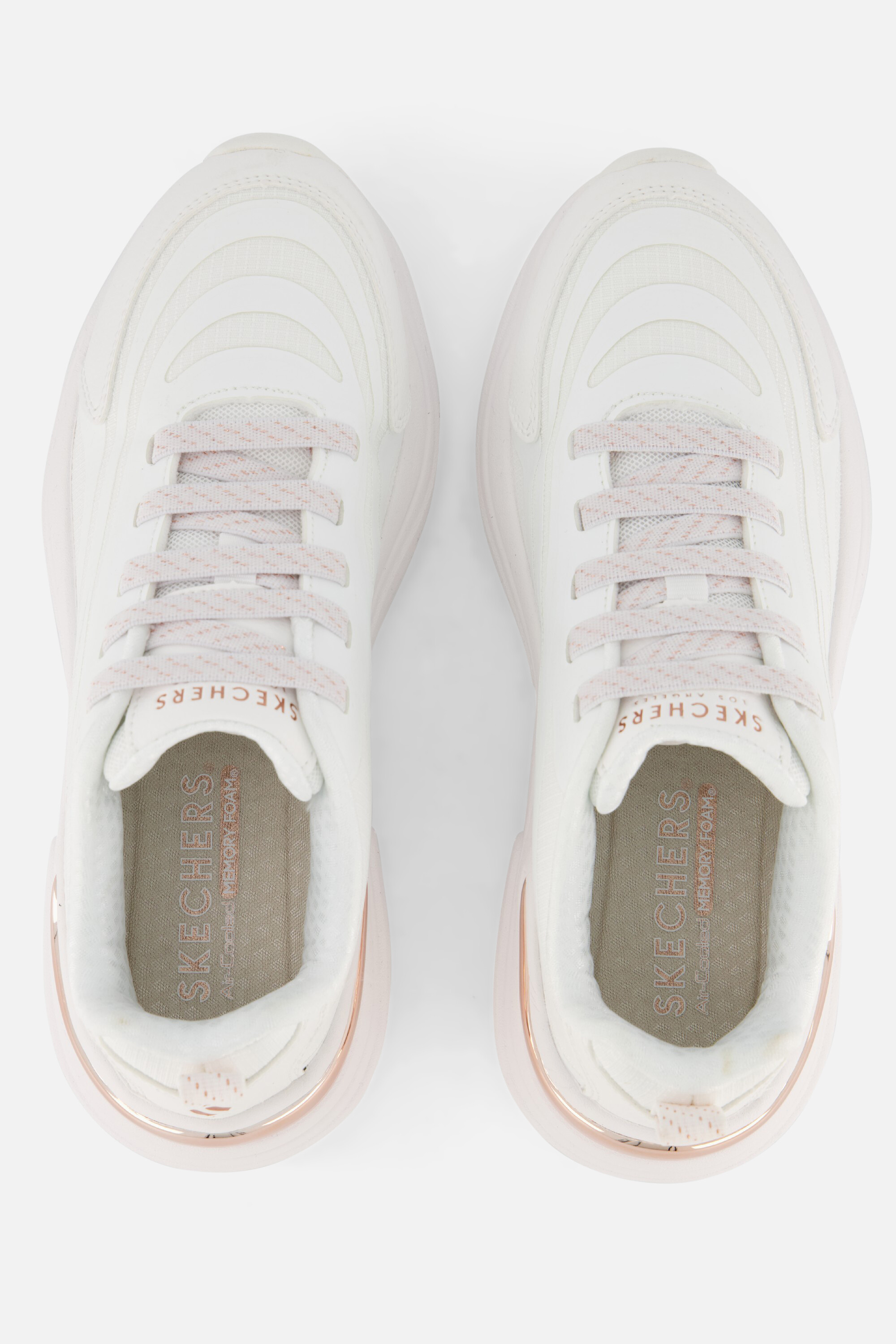 Skechers Hazel Metallic Sneakers wit Synthetisch afbeelding 2