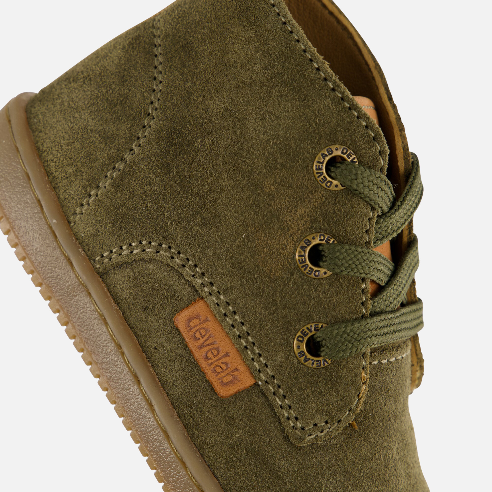 Develab Babyschoenen groen Suede afbeelding 4