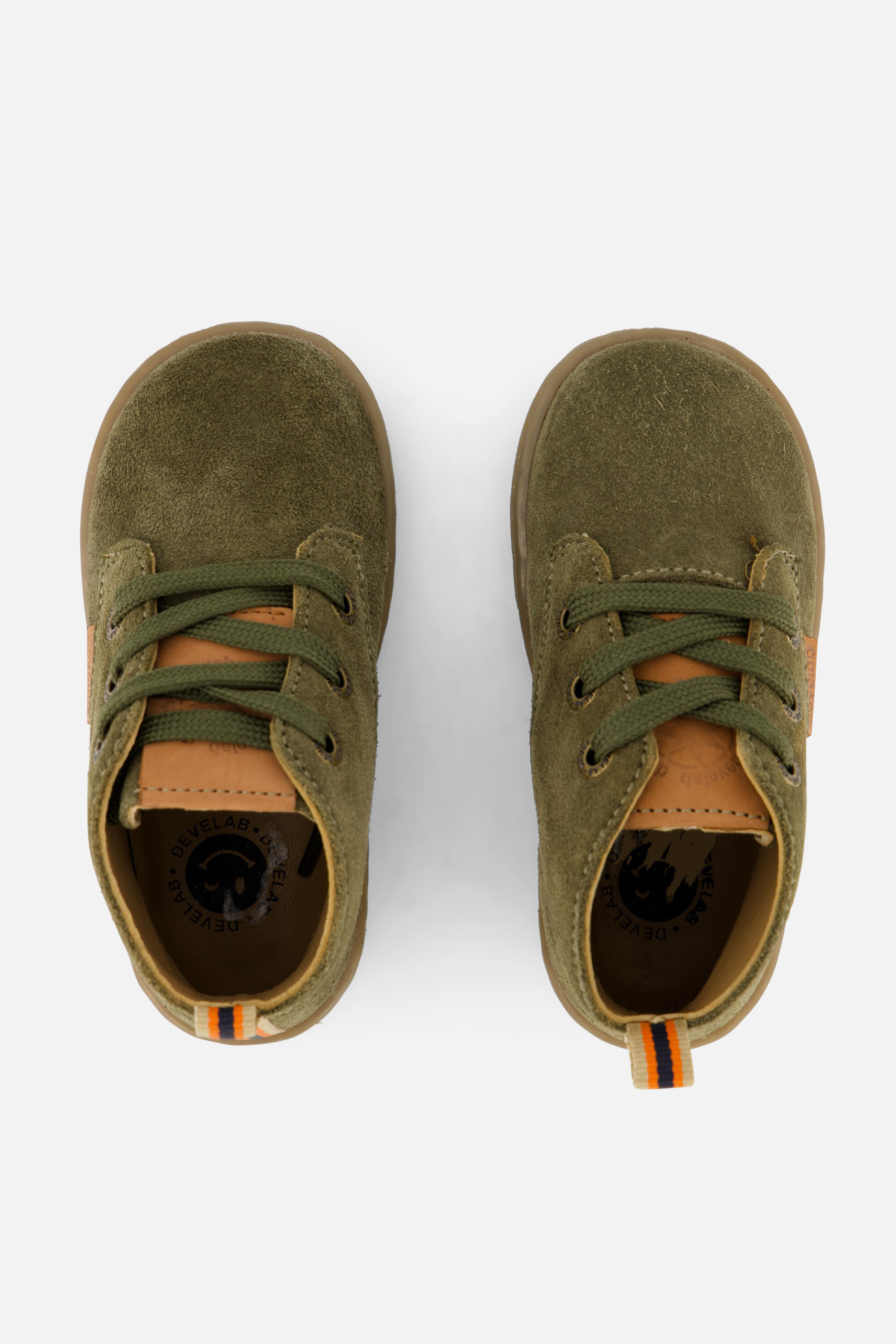 Develab Babyschoenen groen Suede afbeelding 2