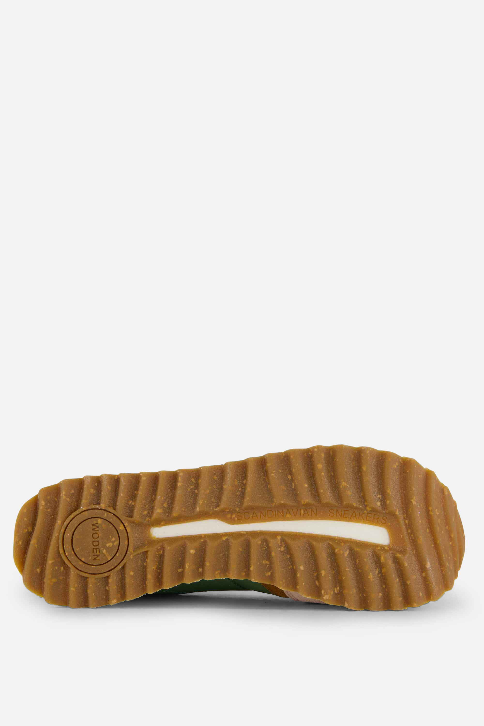 Woden Ronja Plateau Sneakers groen Leer afbeelding 3