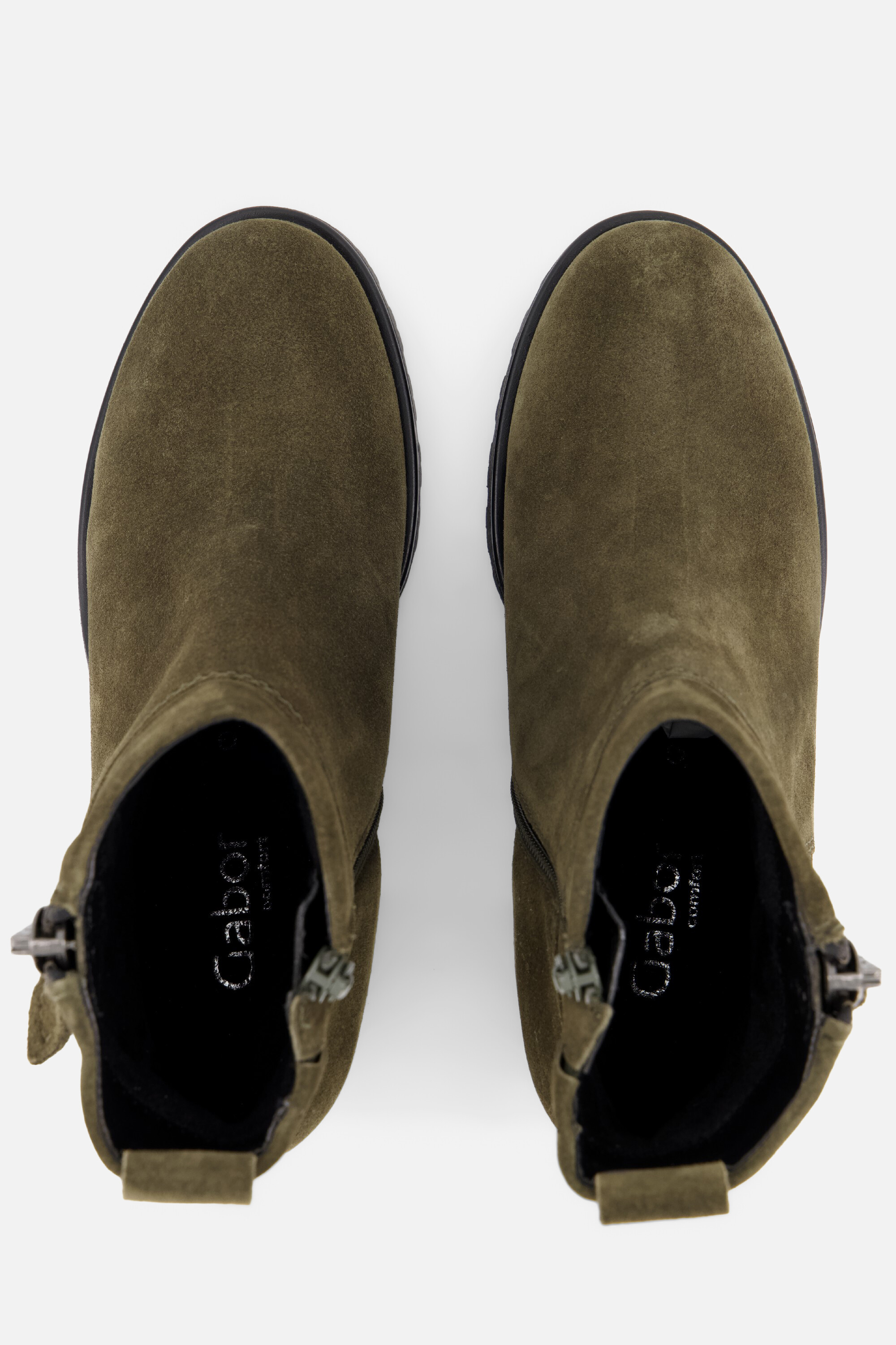 Gabor Enkellaarsjes groen Suede afbeelding 2