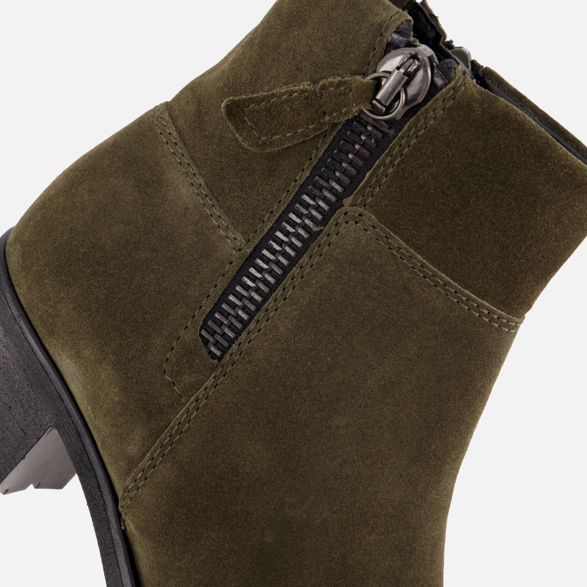 Gabor Enkellaarsjes groen Suede afbeelding 4