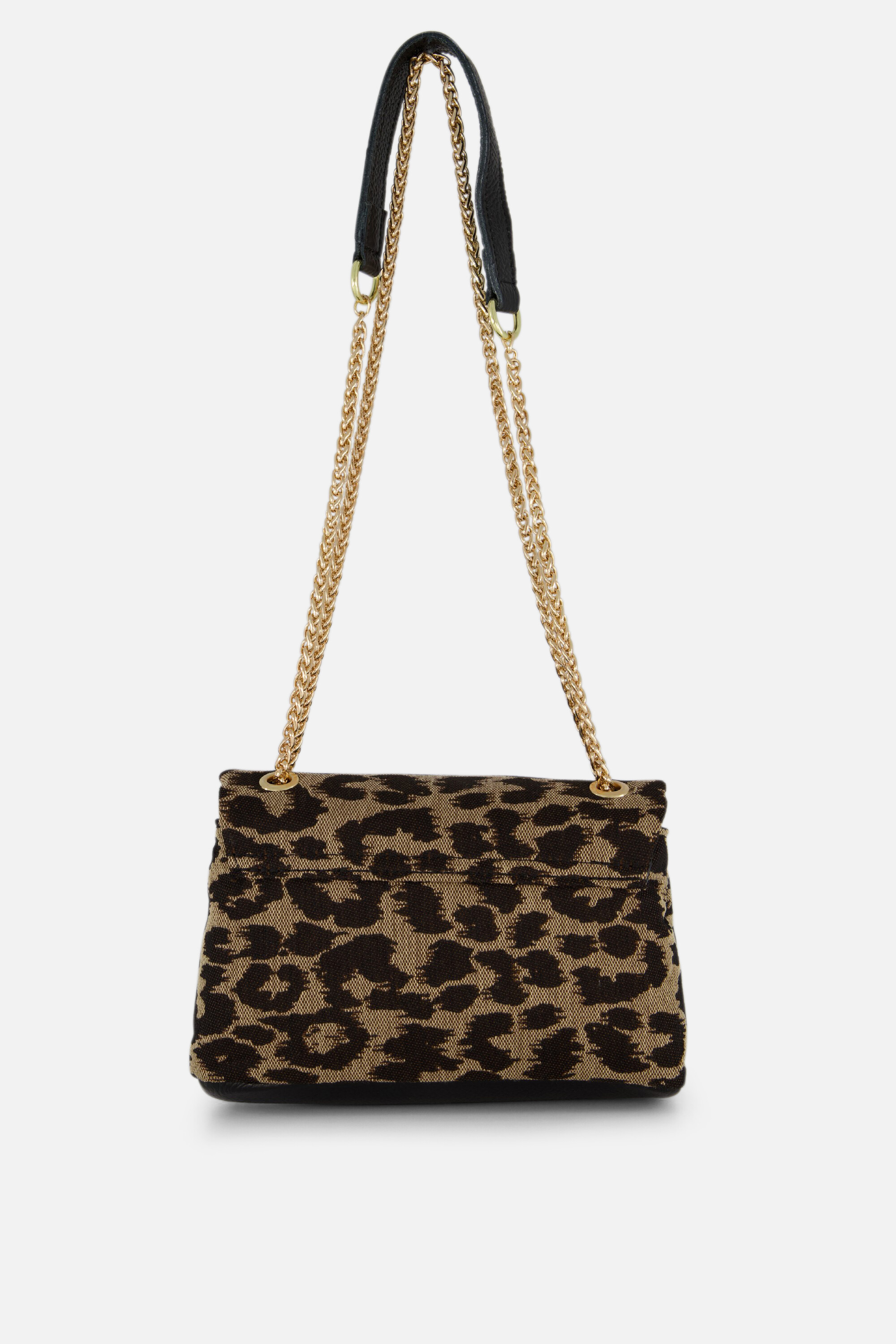 Charm Leopard Schoudertas beige Canvas afbeelding 2