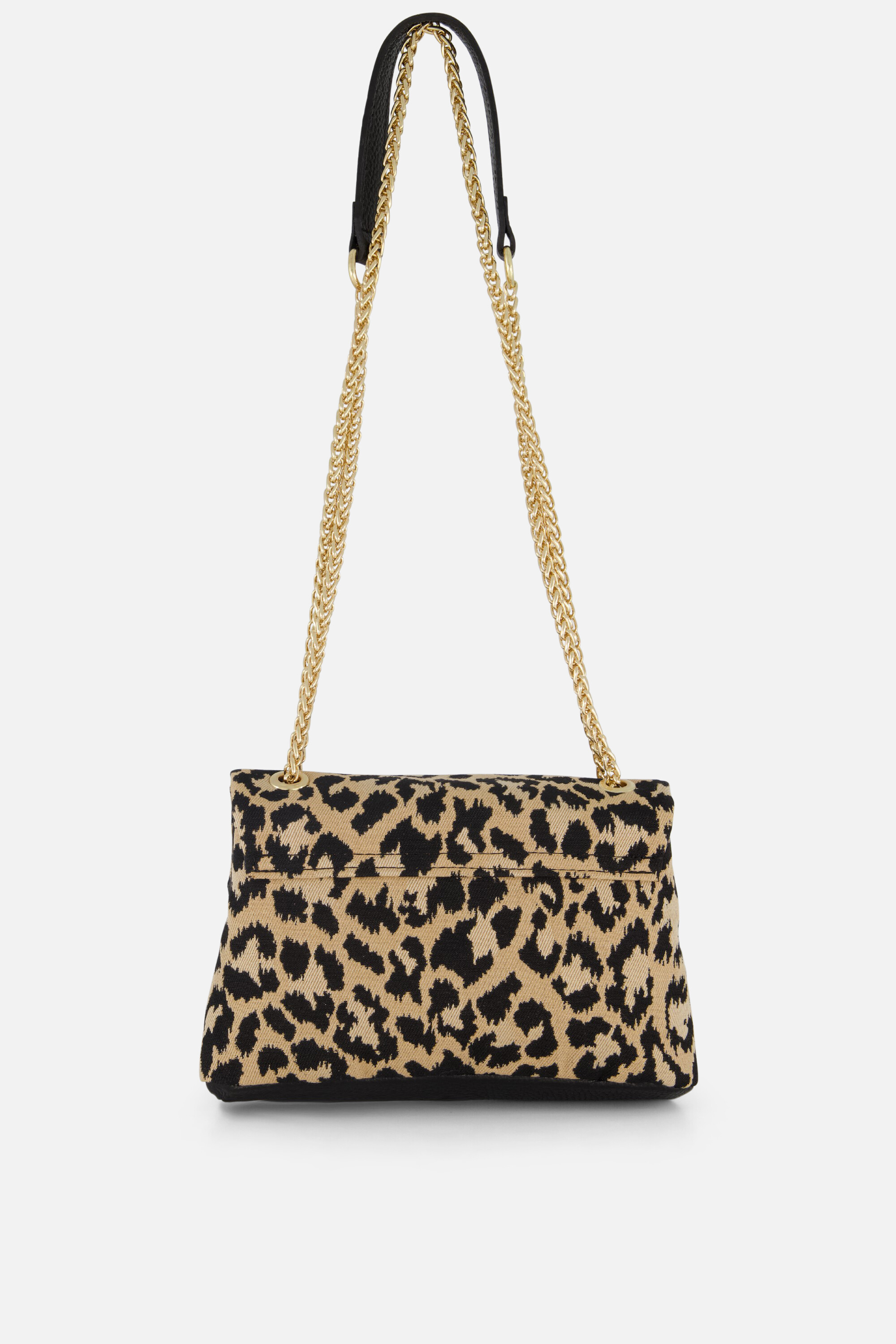 Charm Leopard Schoudertas bruin Textiel afbeelding 2