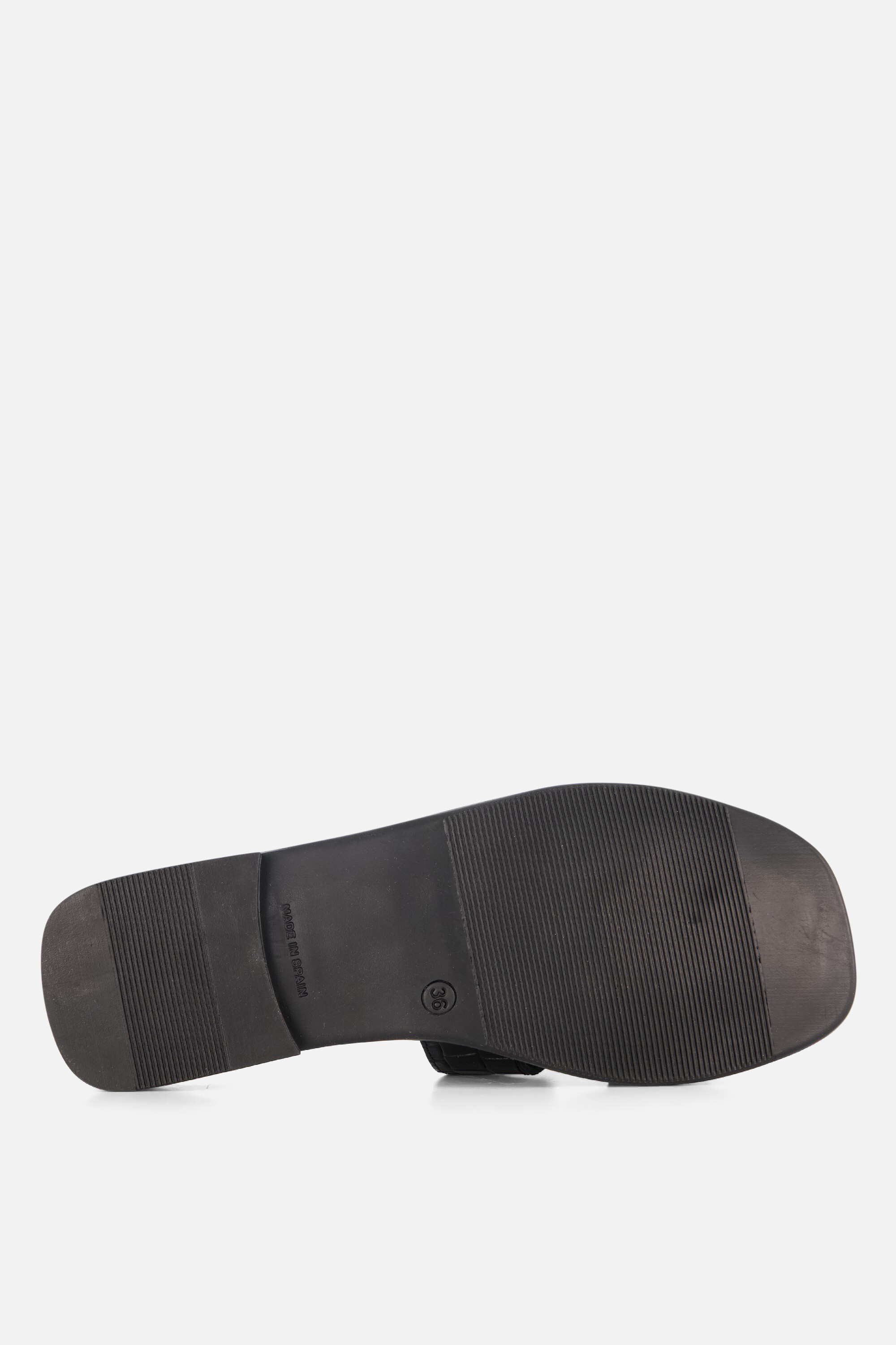 Oh My Sandals Slippers zwart Leer afbeelding 3