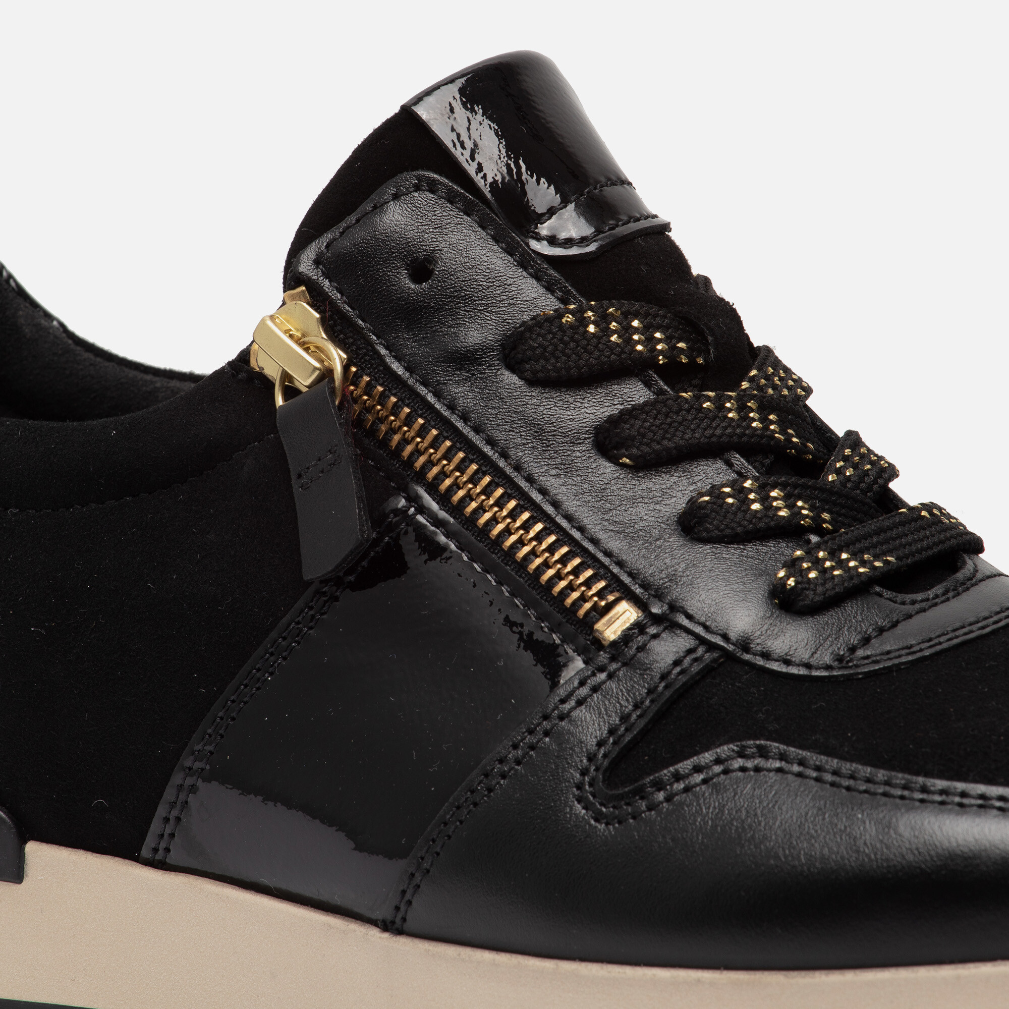 Gabor Sneakers zwart Leer afbeelding 4