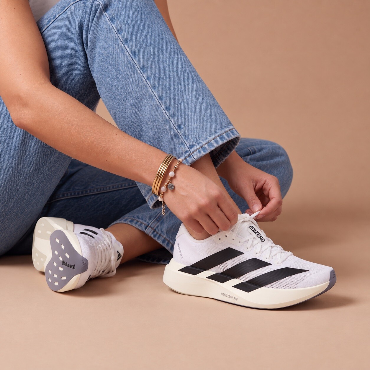 Adidas Adidas Adizero evo SL W sneakers wit
