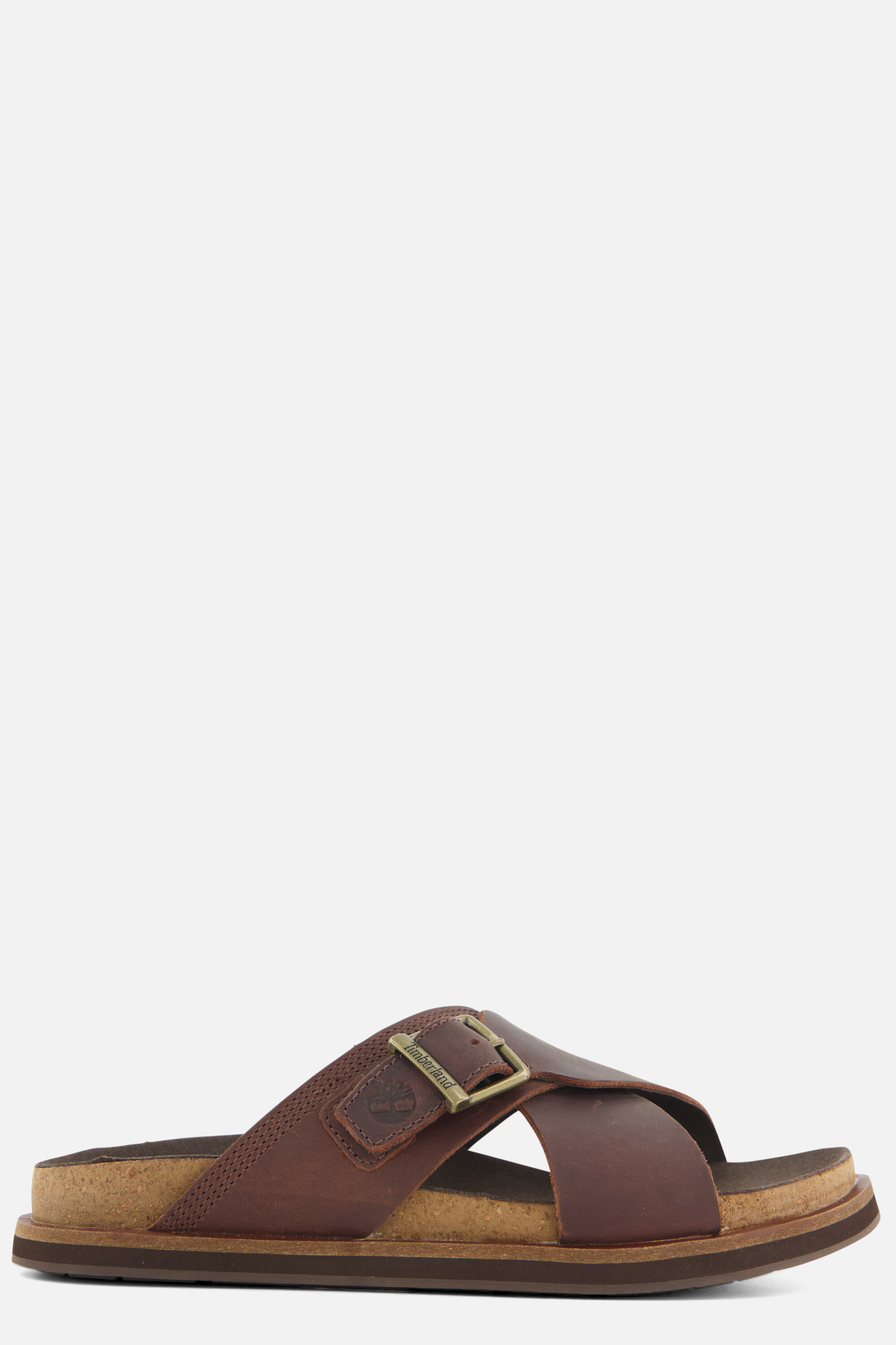 Timberland Amalfi Vibes Cross Slippers bruin Leer afbeelding 4
