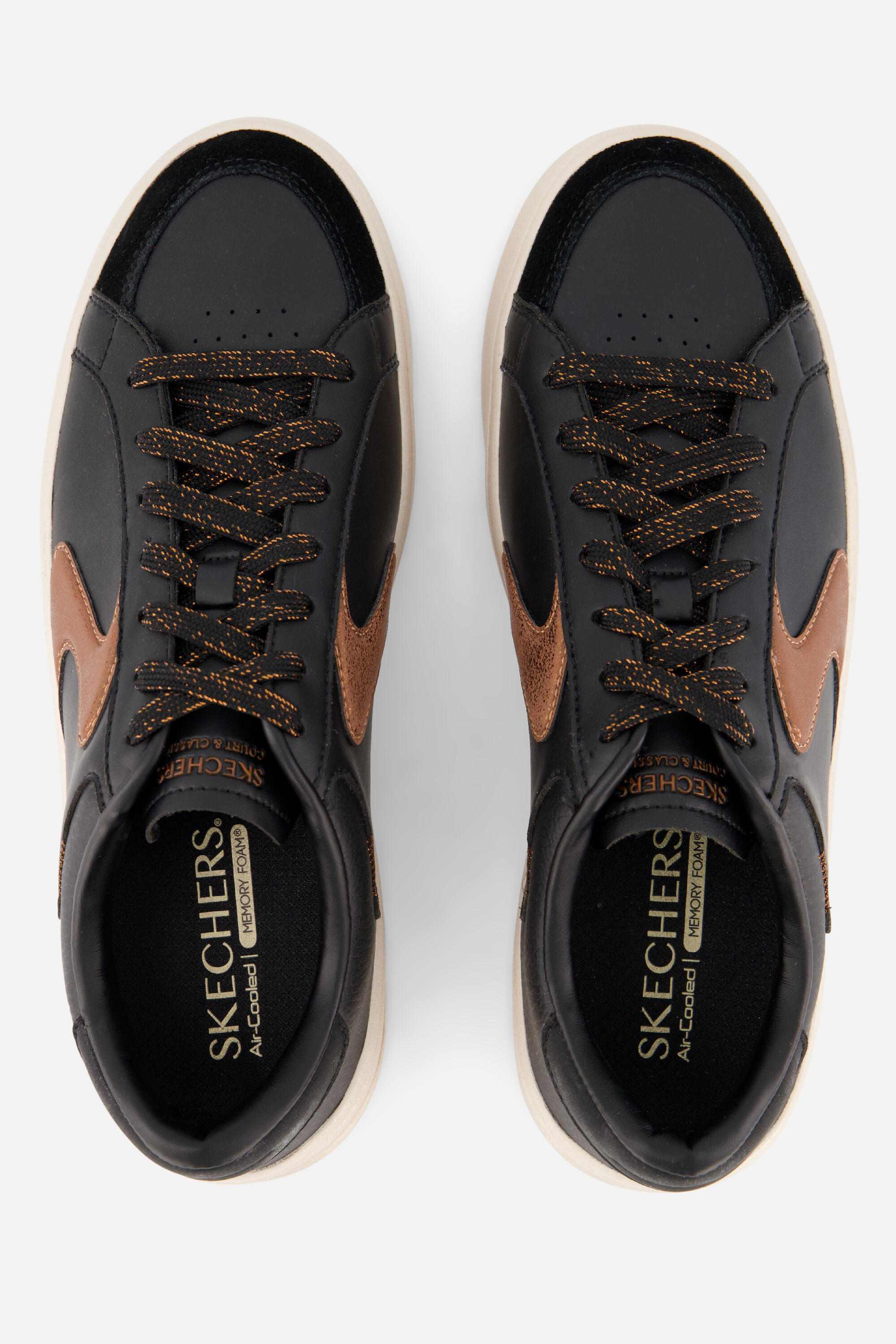 Skechers Hiland Wedge Sneakers zwart Synthetisch afbeelding 2