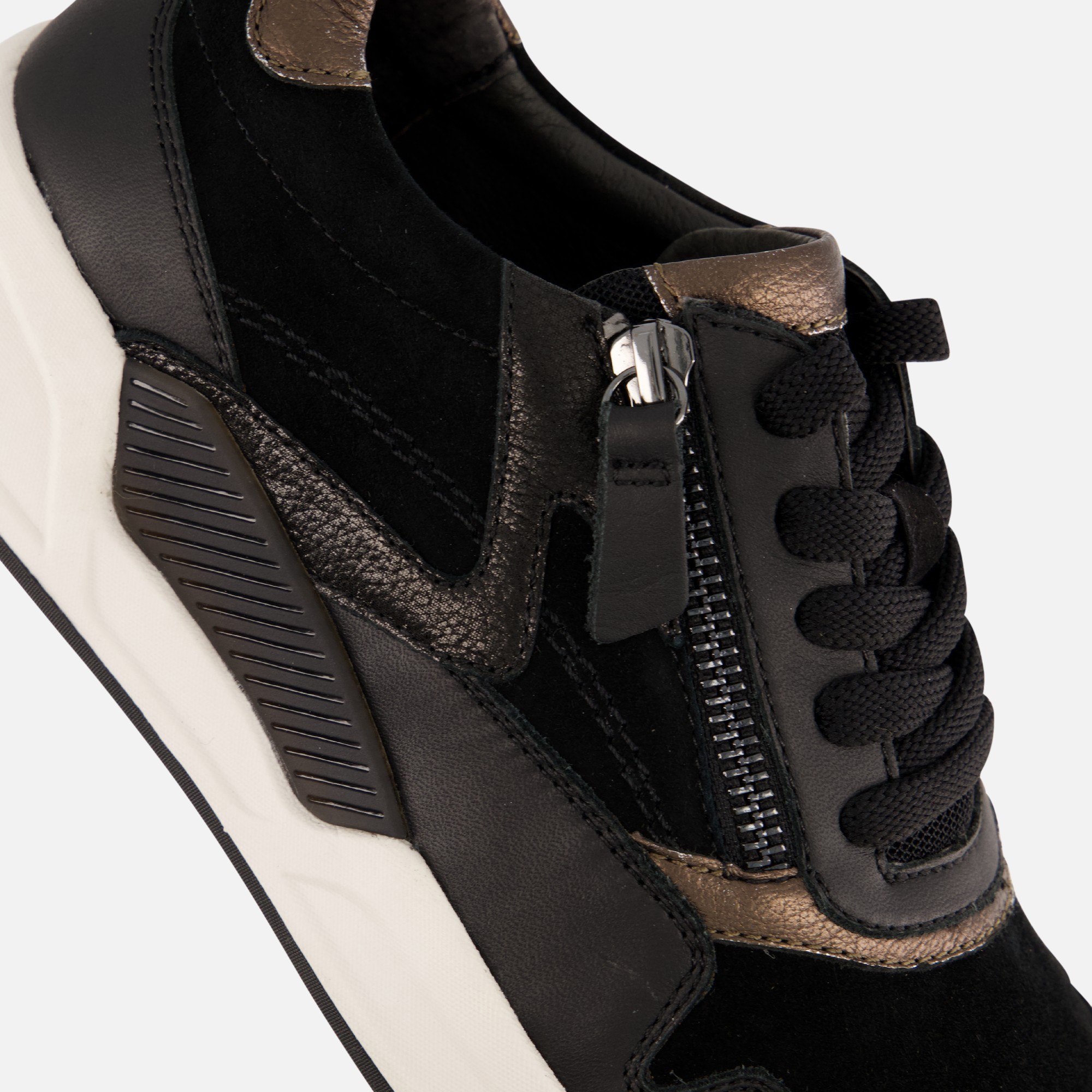 Gabor Rollingsoft sneakers zwart Suede afbeelding 4