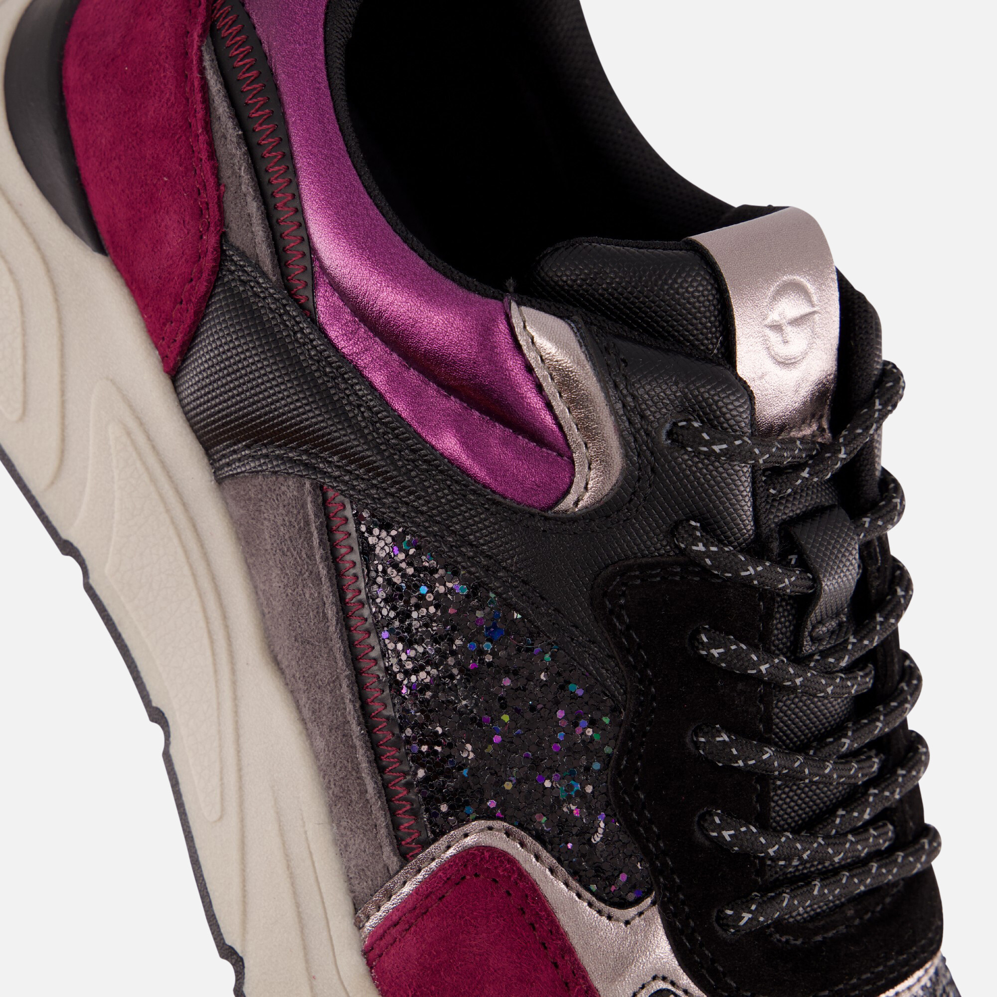 Tamaris Sneakers paars Textiel afbeelding 4