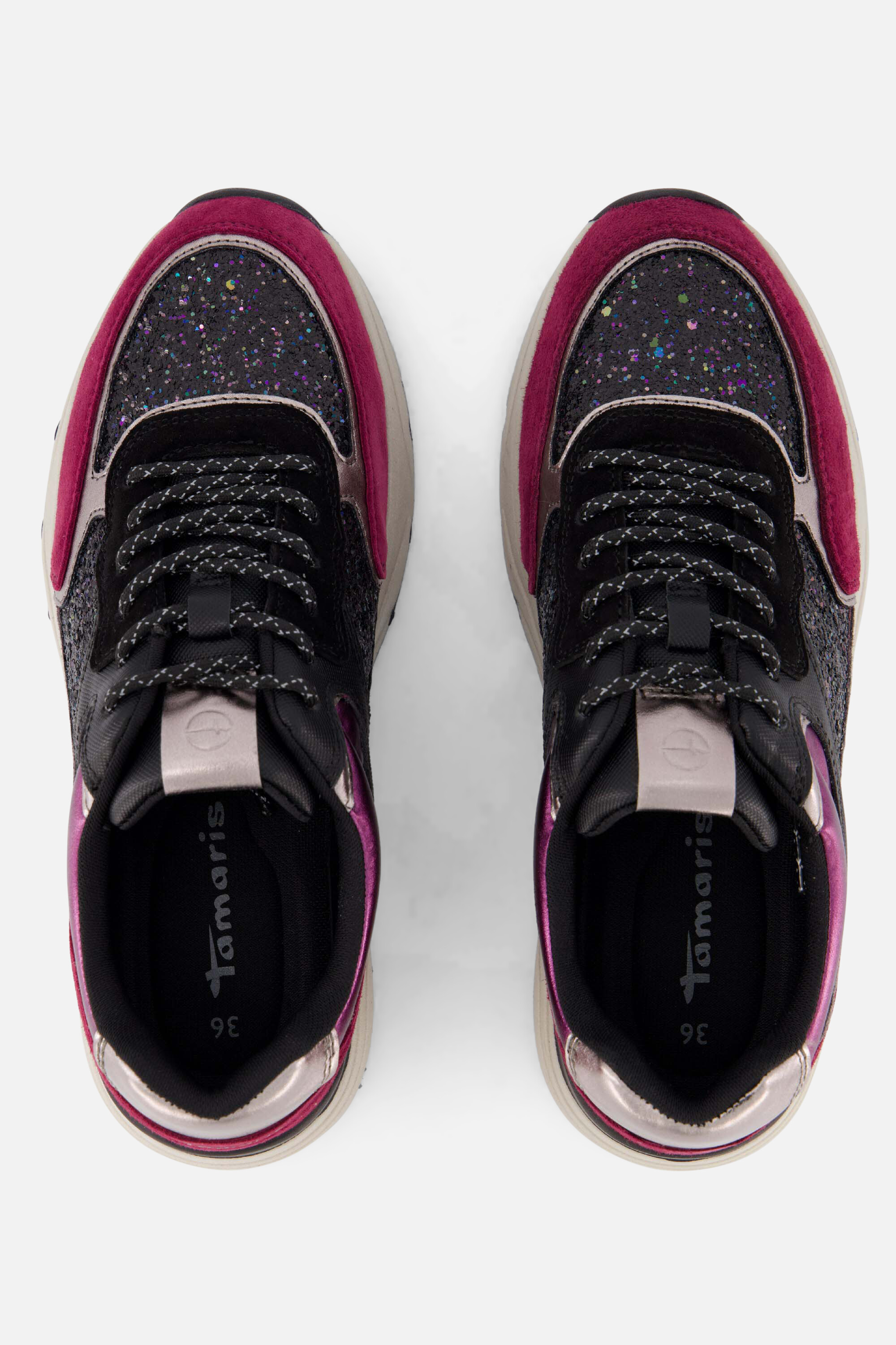 Tamaris Sneakers paars Textiel afbeelding 2